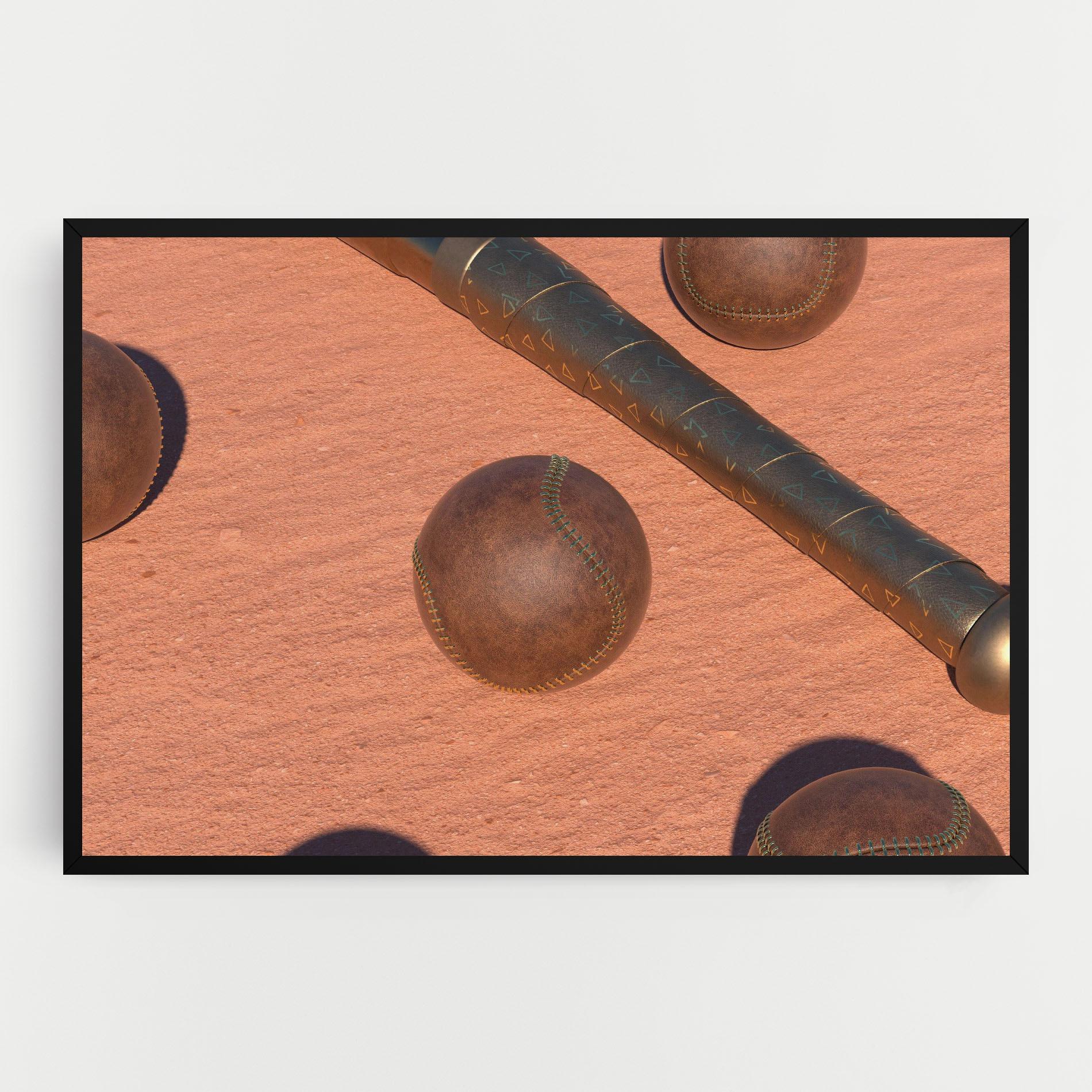 Tablou Canvas Baseball Set On Send mockup 0