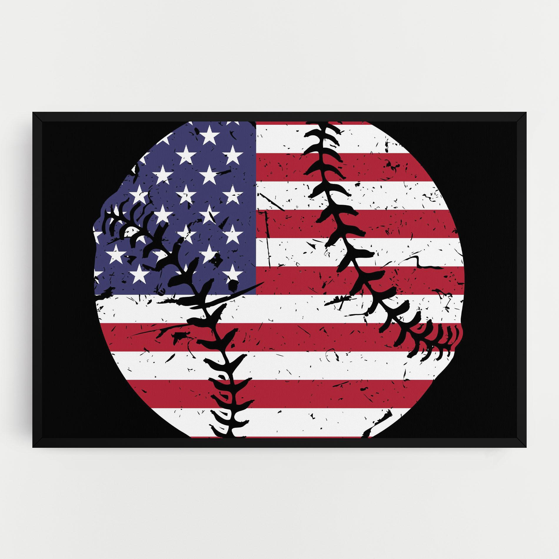 Tablou Canvas Baseball Usa mockup 0