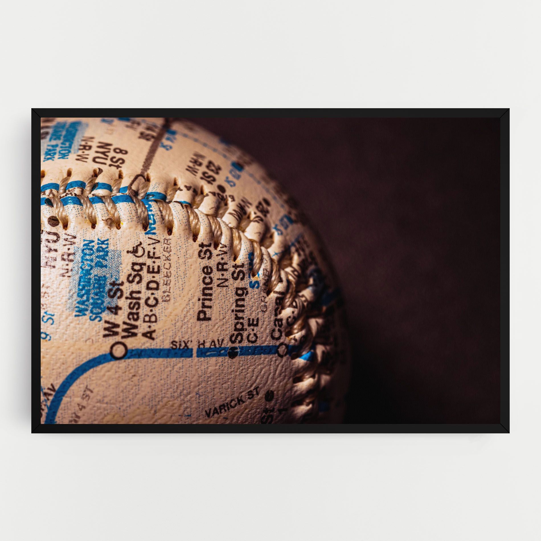 Blue Text Baseball Ball mockup 0
