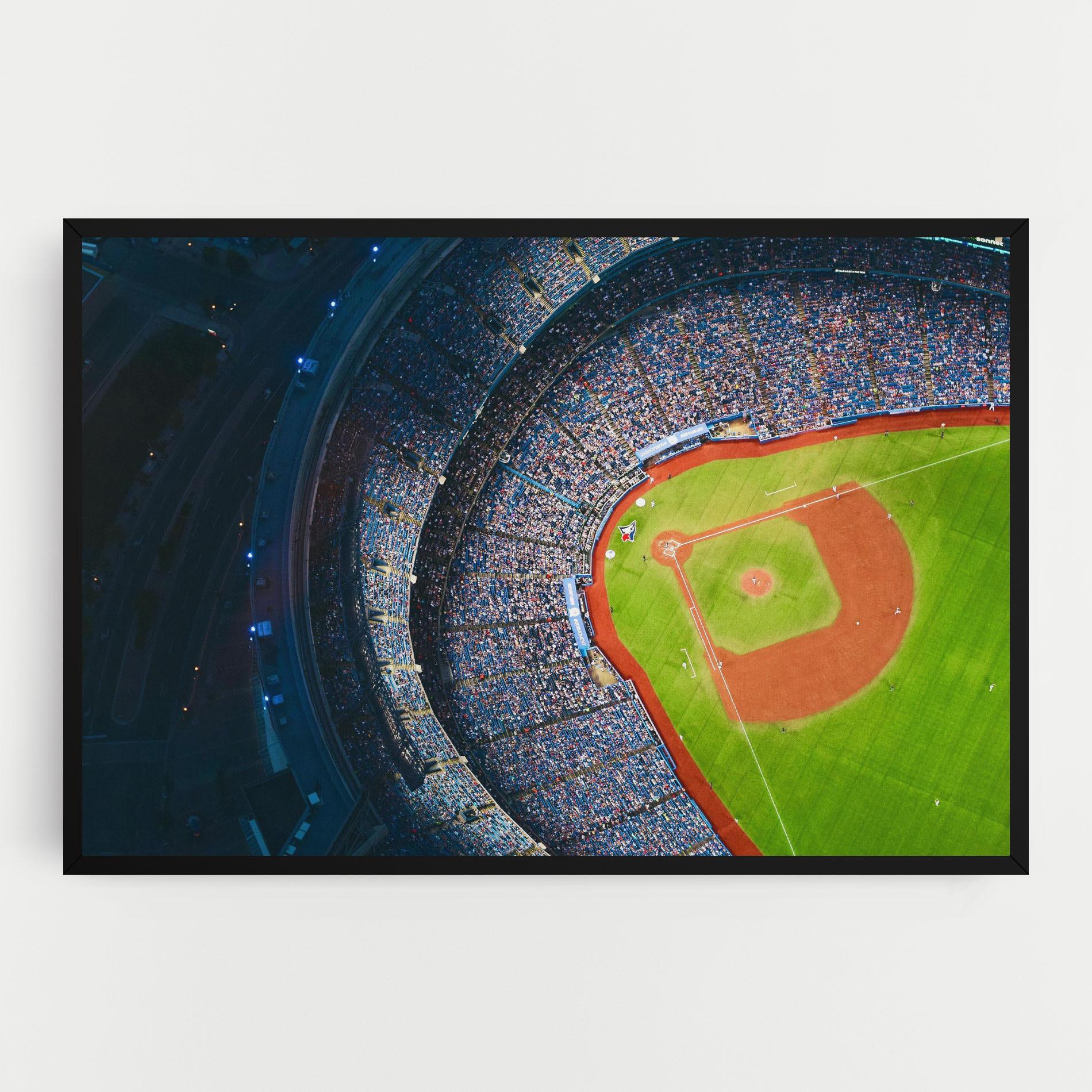 Tablou Canvas Green Baseball Field mockup 0