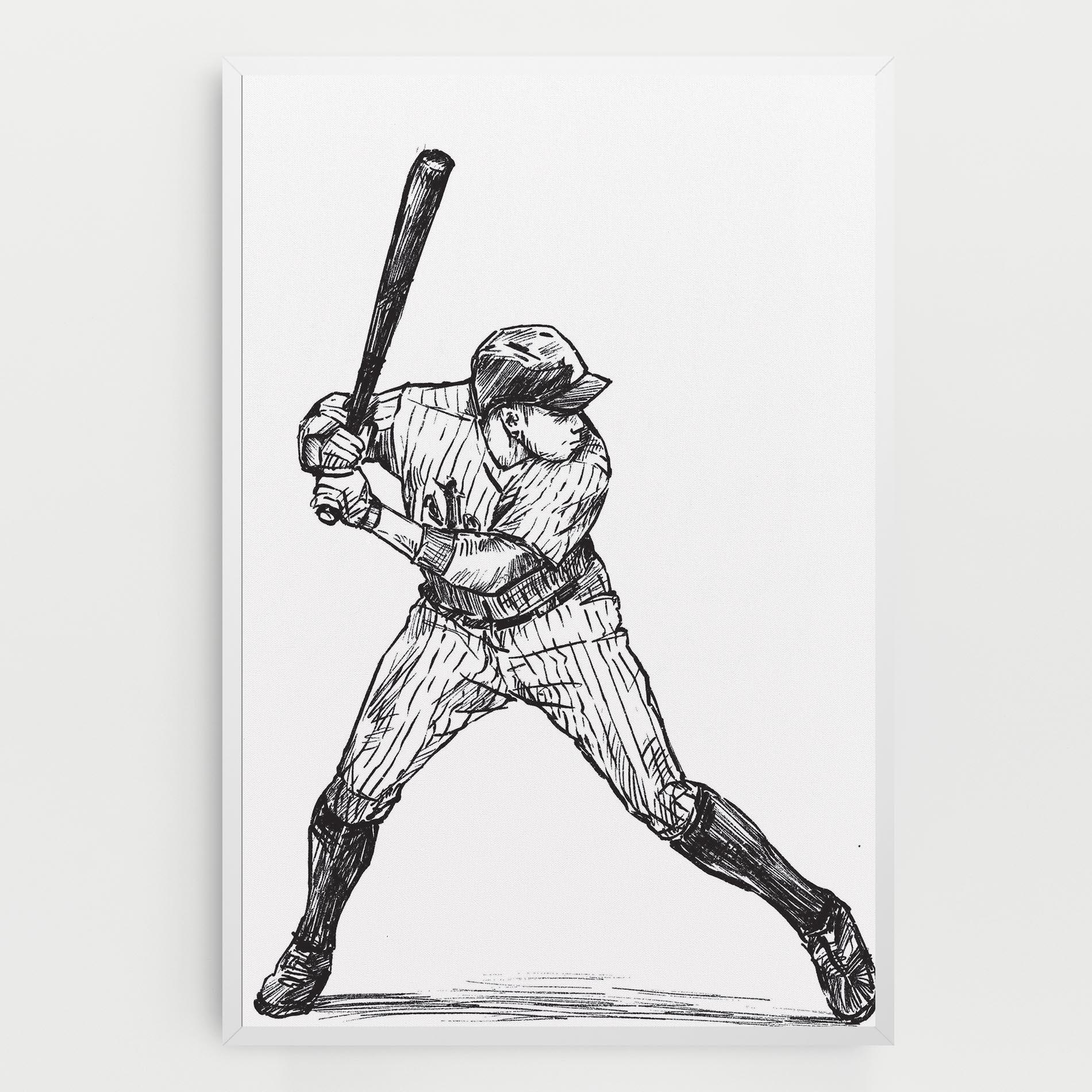 Tablou Canvas Baseball Play mockup 0