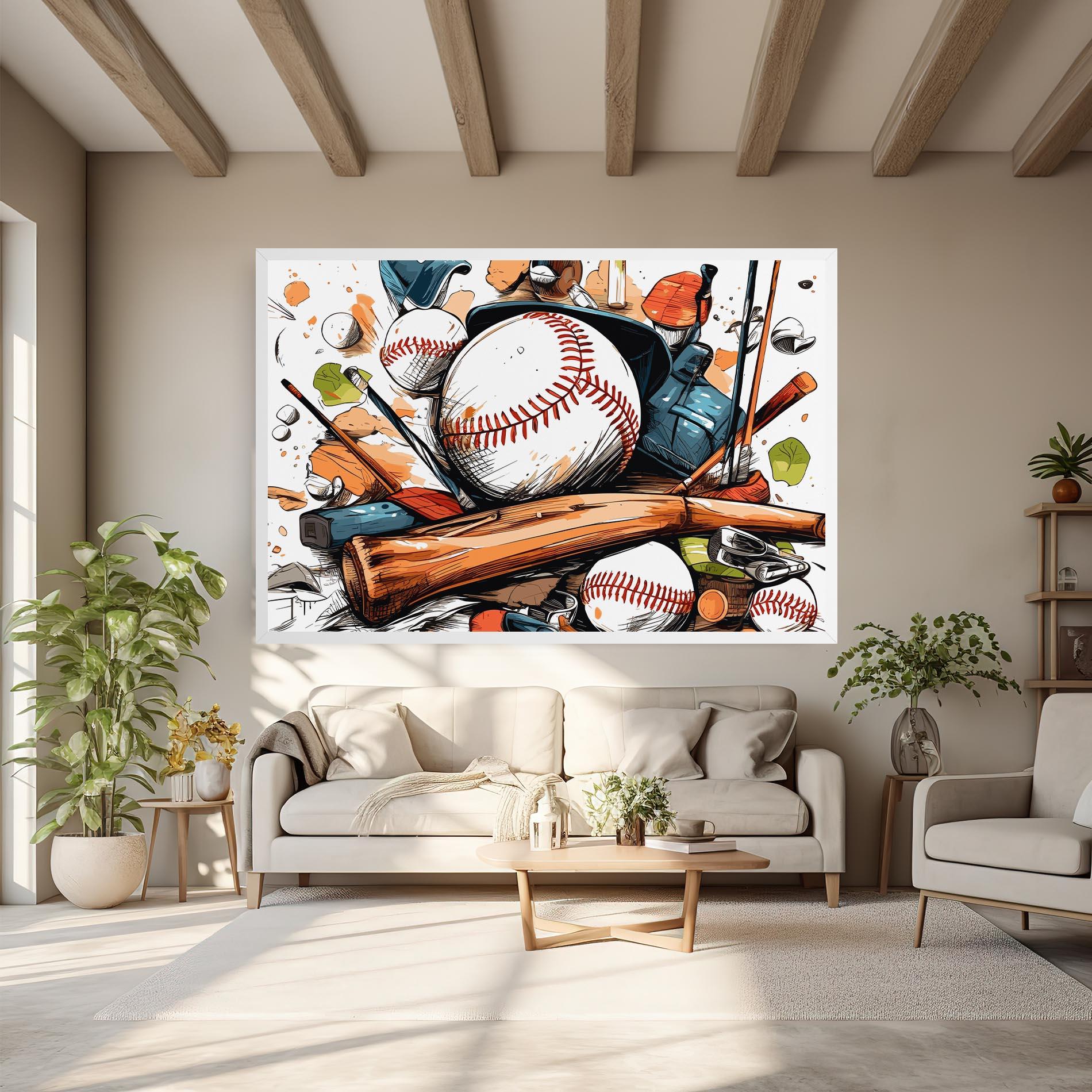 Tablou Canvas Baseball Trash mockup 6