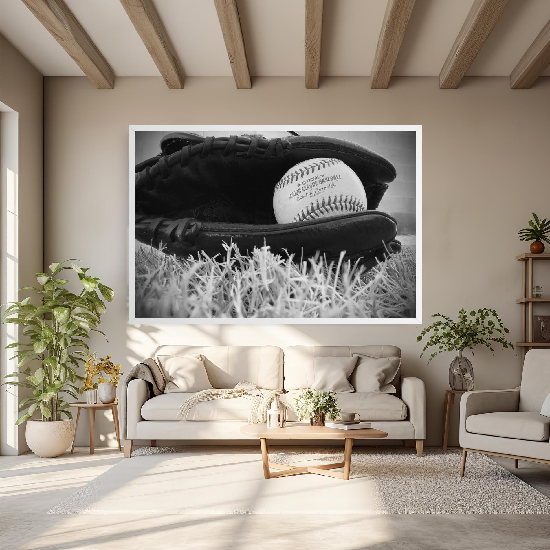 Tablou Canvas Black Baseball Glove mockup 6