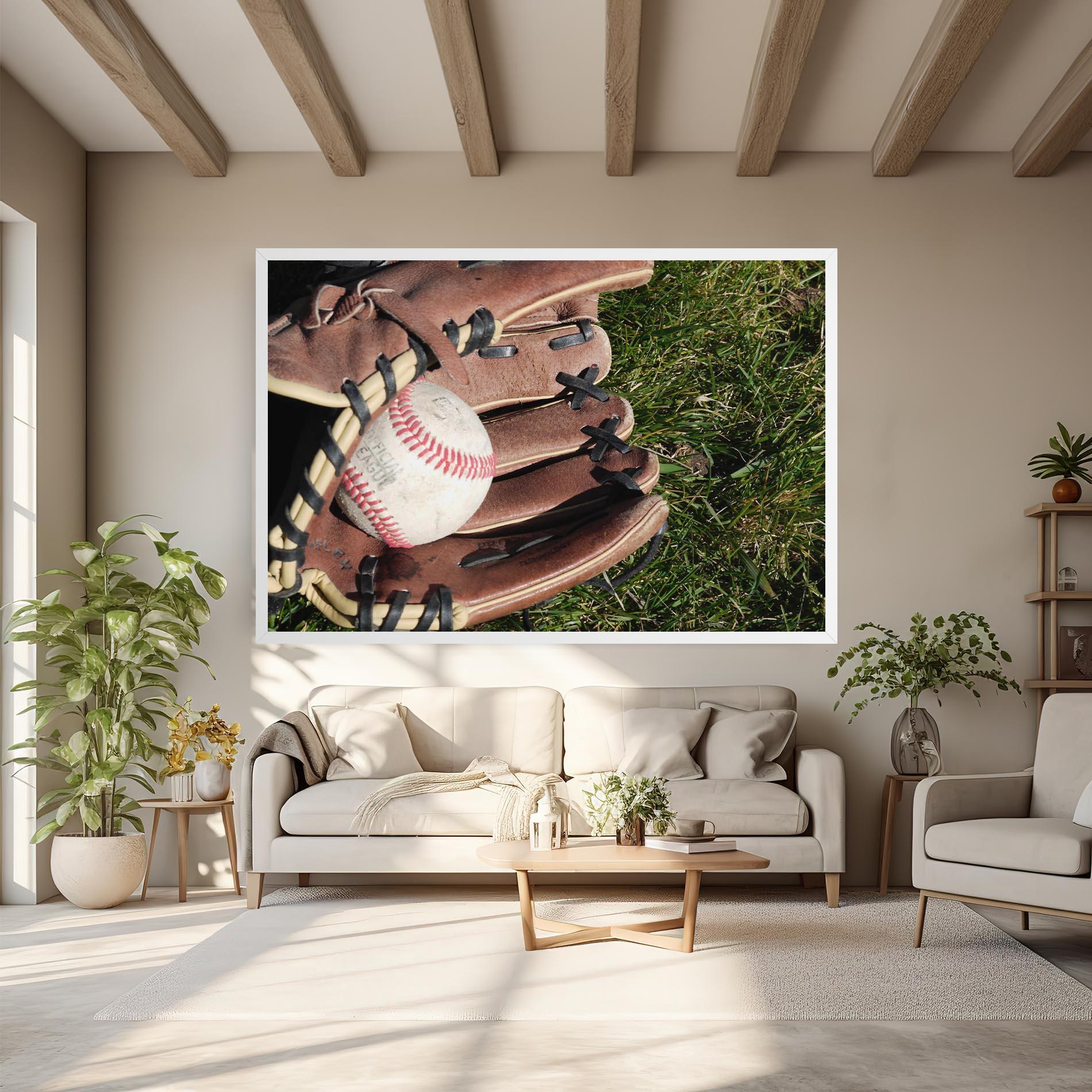 Tablou Canvas Brown Baseball Glove mockup 6