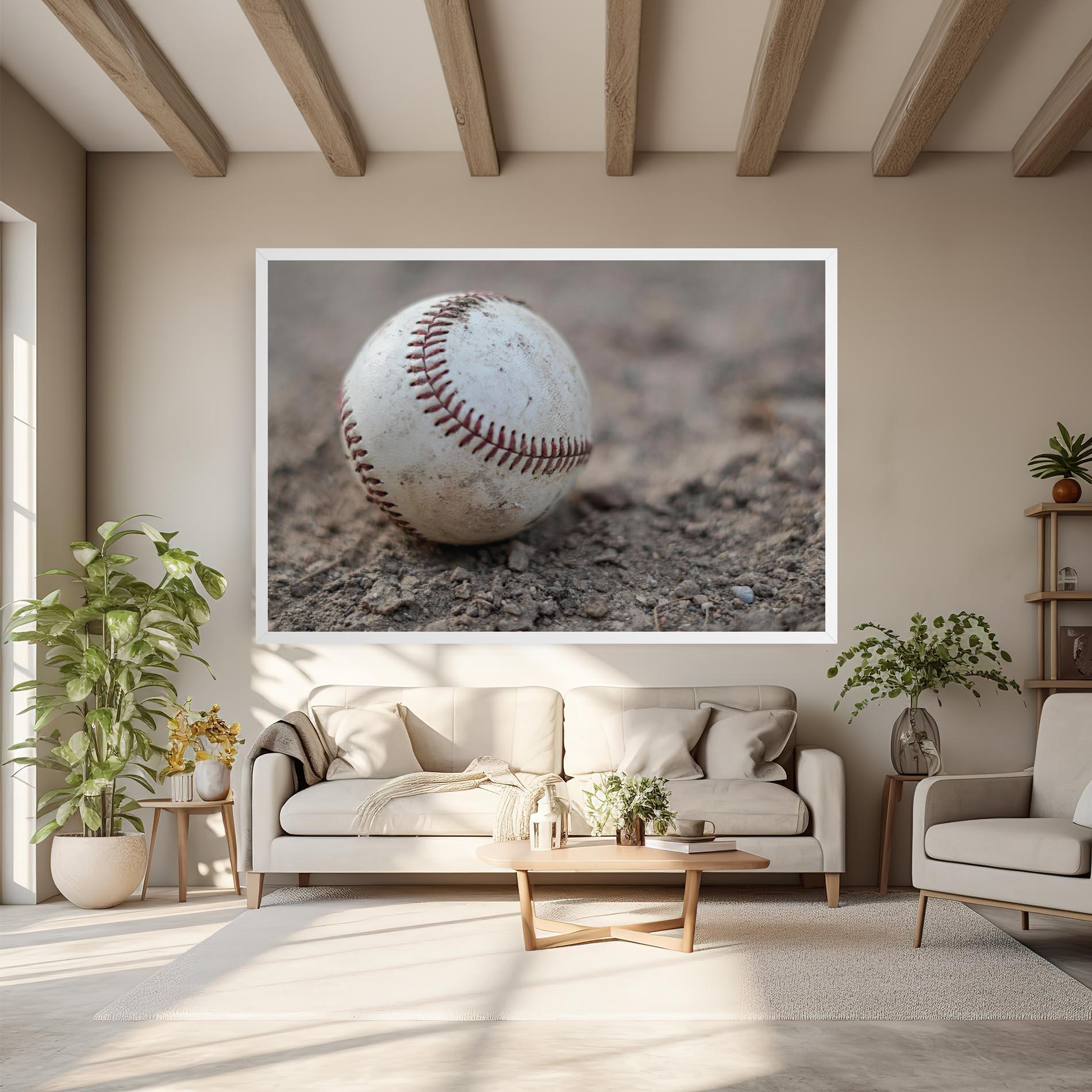 Tablou Canvas Dusty Baseball Ball mockup 6