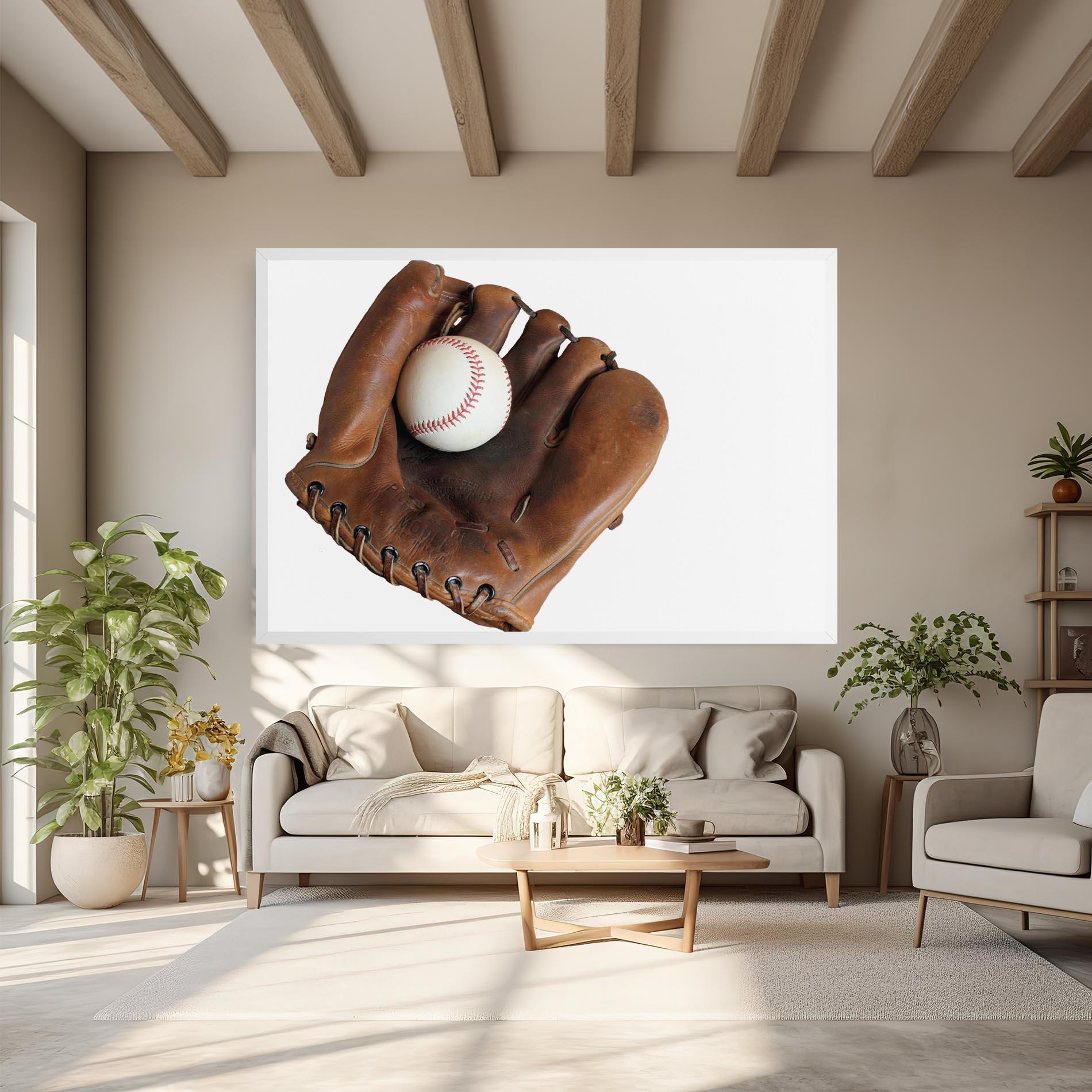 Tablou Canvas Holding Baseball Ball mockup 6
