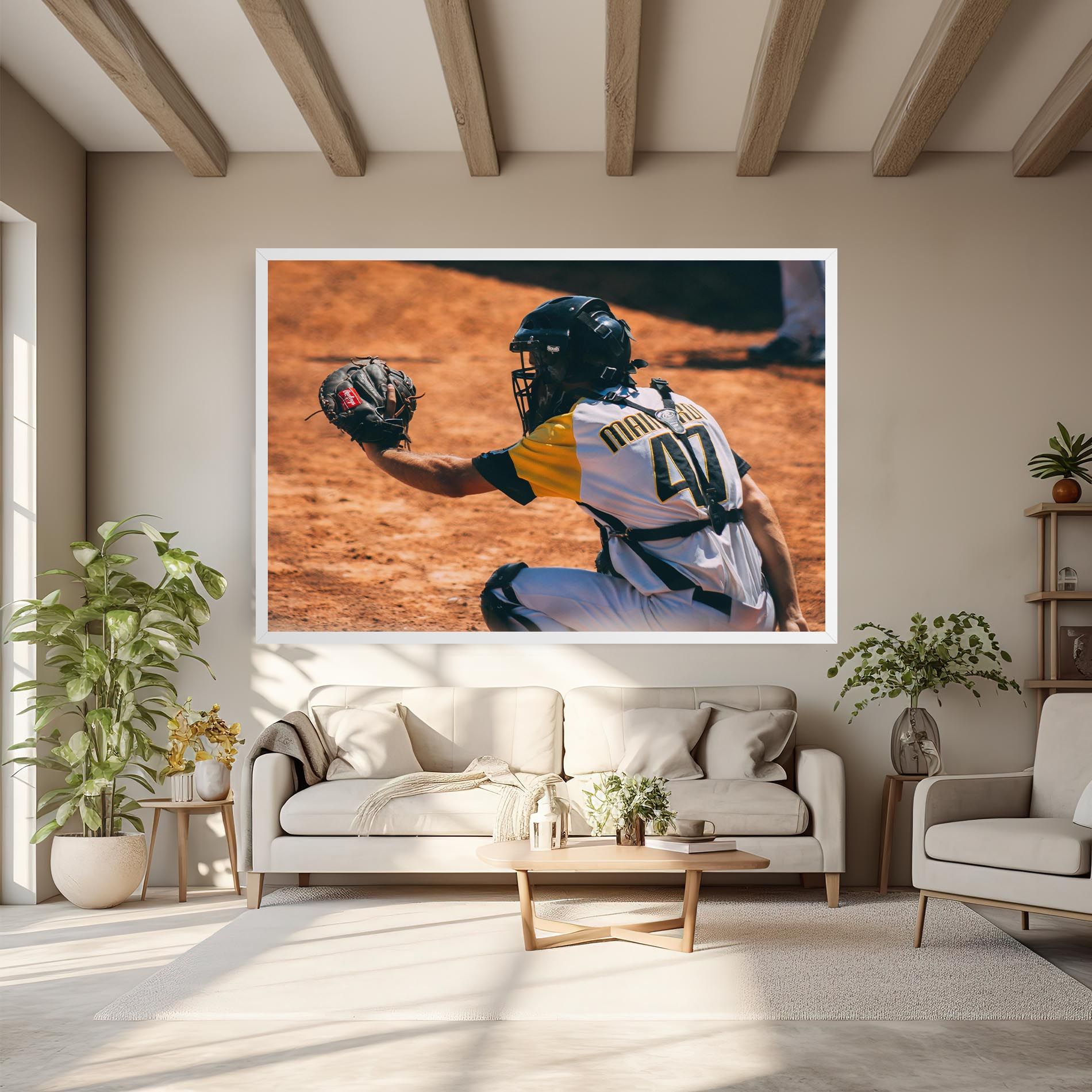 Number 47 Baseball mockup 6