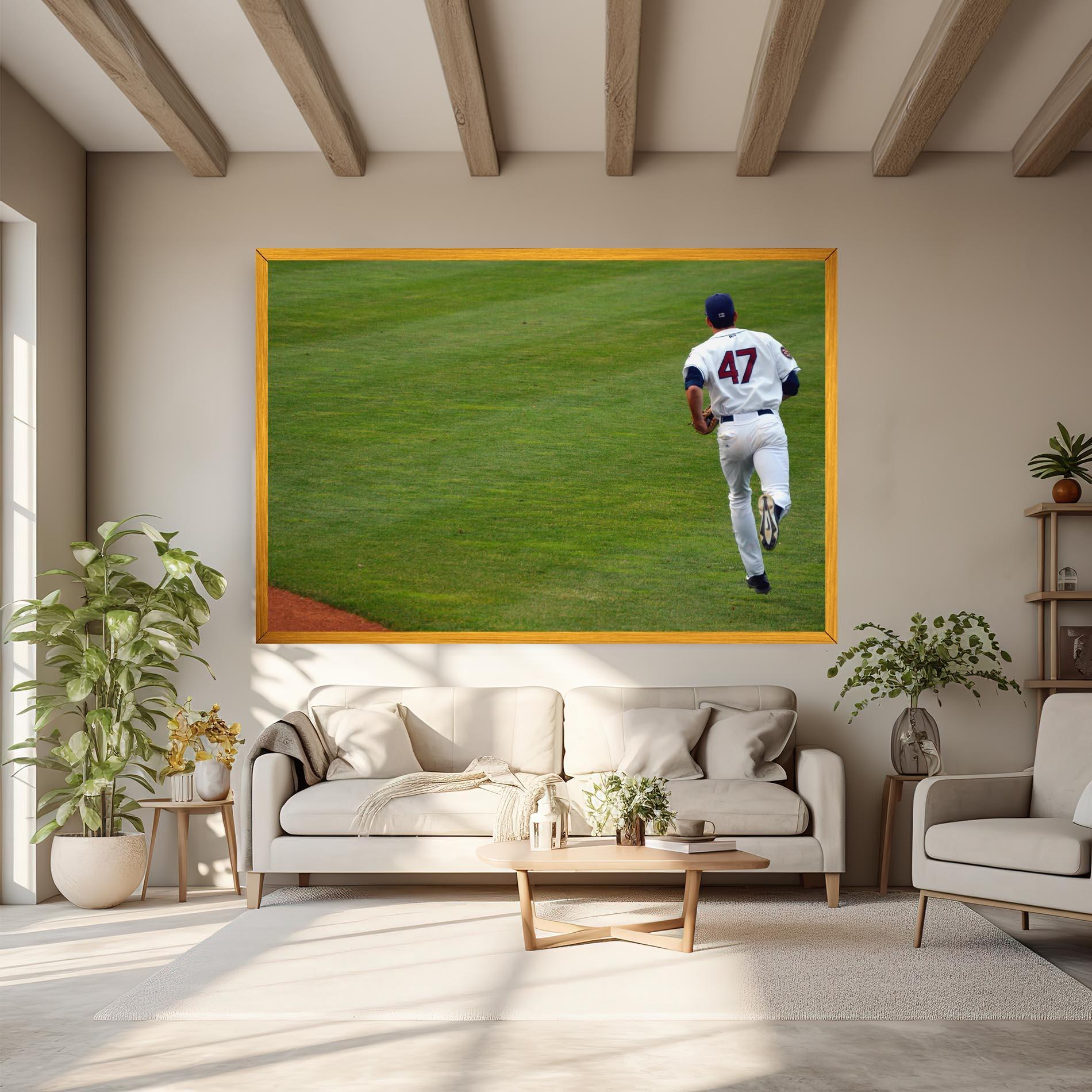 Tablou Canvas Baseball Player mockup 6
