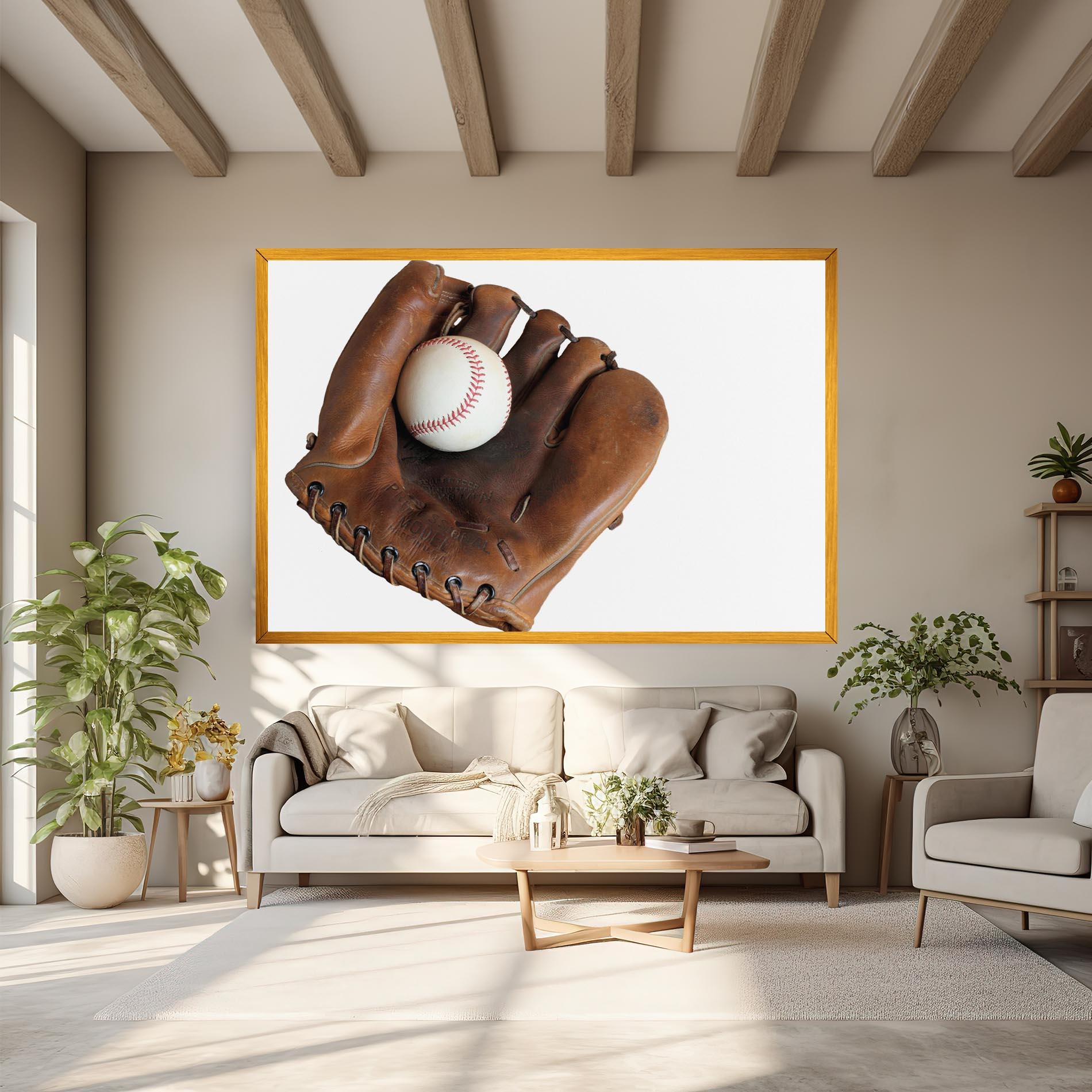 Tablou Canvas Holding Baseball Ball mockup 6