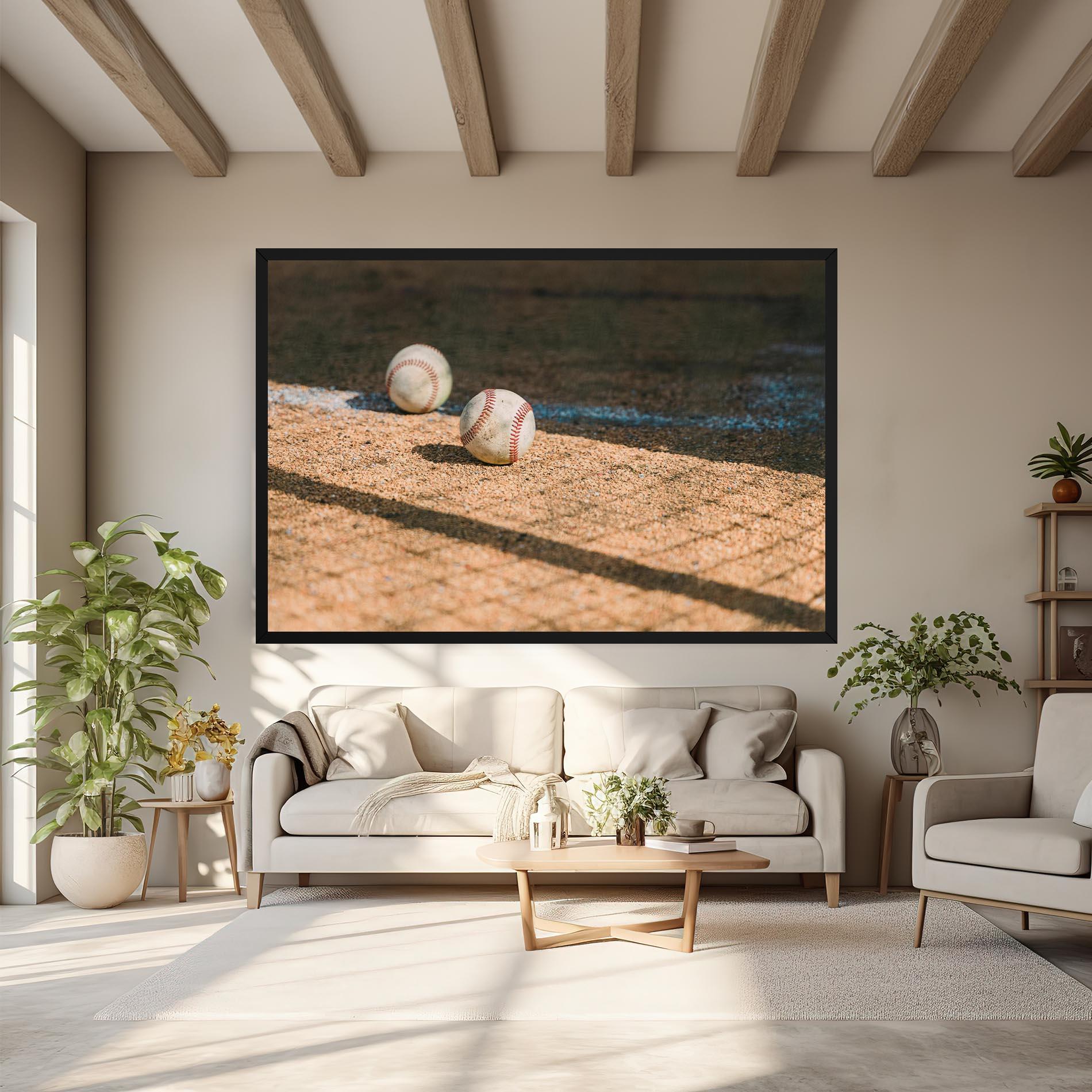 Tablou Canvas Baseball Balls mockup 6