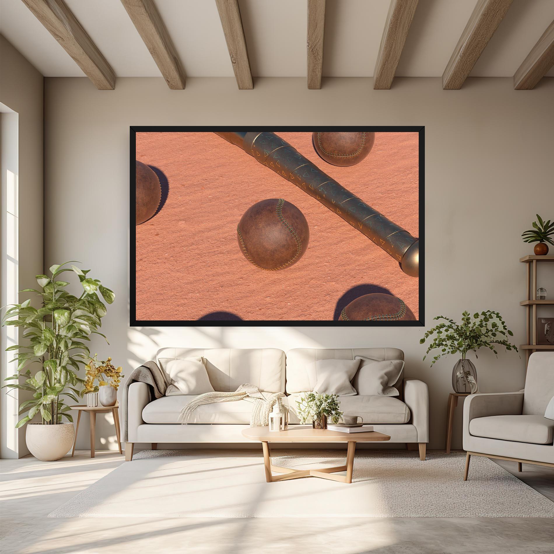 Tablou Canvas Baseball Set On Send mockup 6