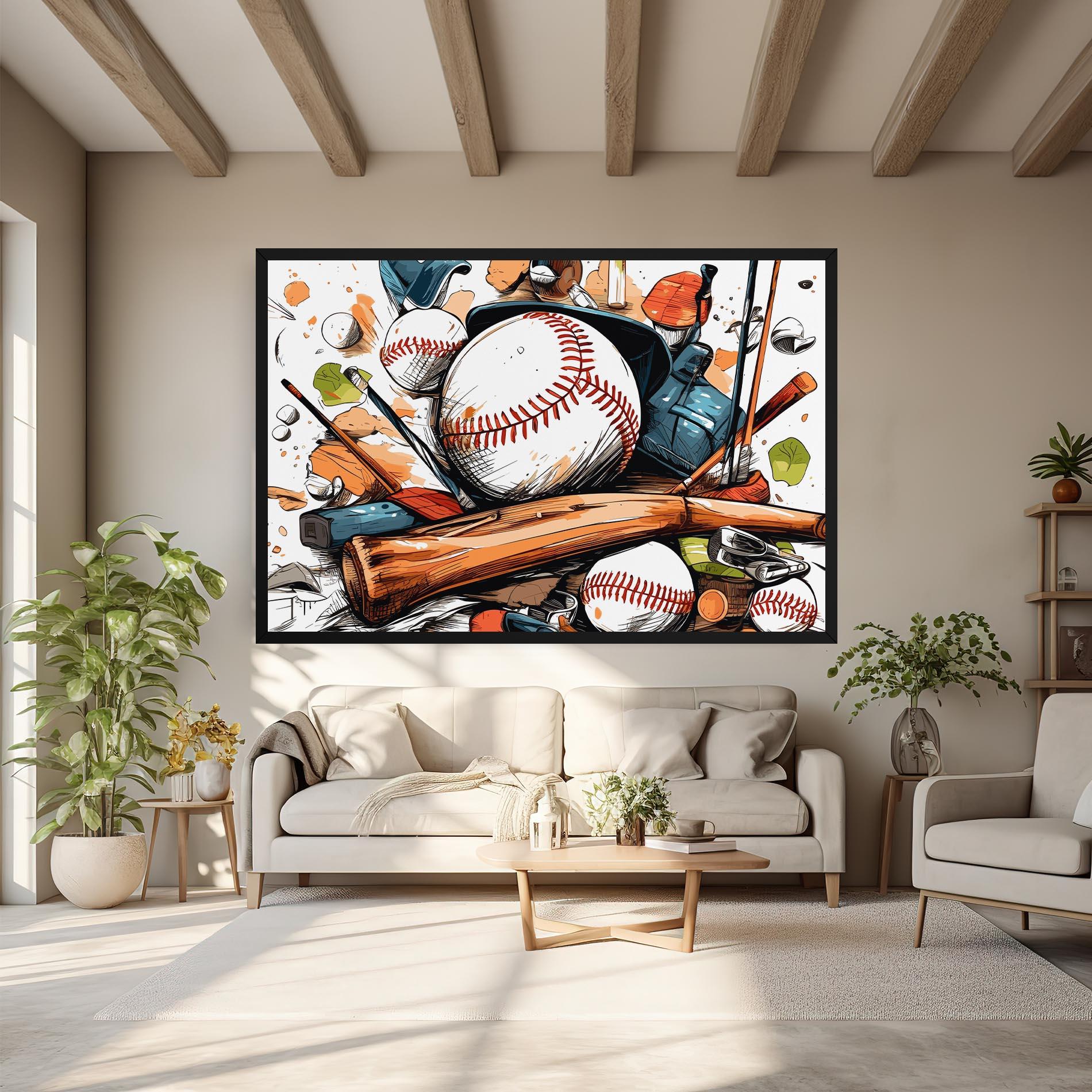 Tablou Canvas Baseball Trash mockup 6