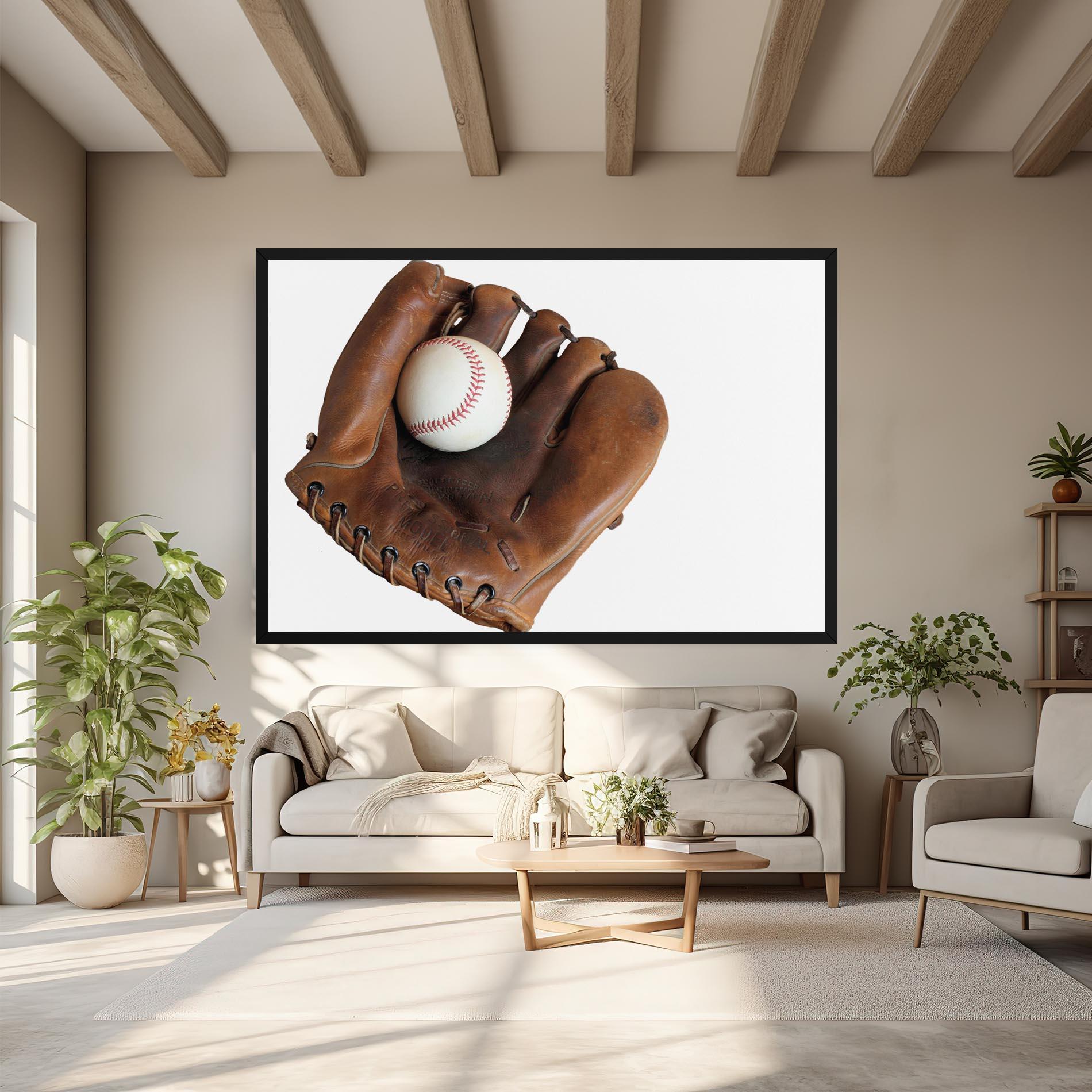 Tablou Canvas Holding Baseball Ball mockup 6