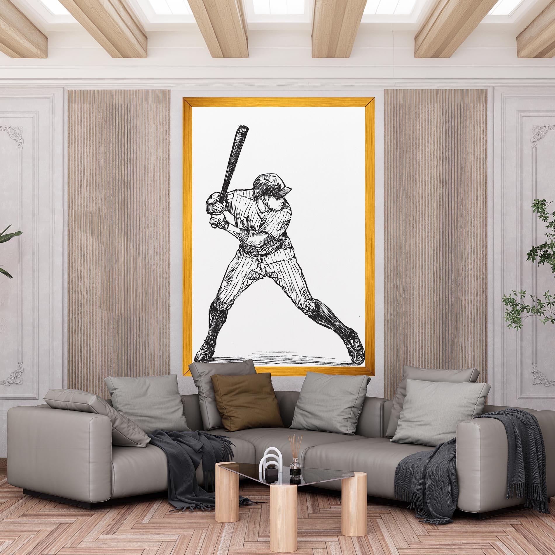 Tablou Canvas Baseball Play mockup 6