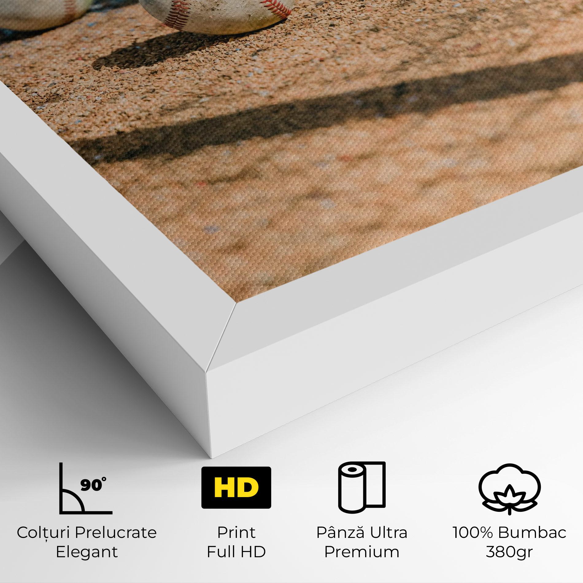 Tablou Canvas Baseball Balls mockup 4