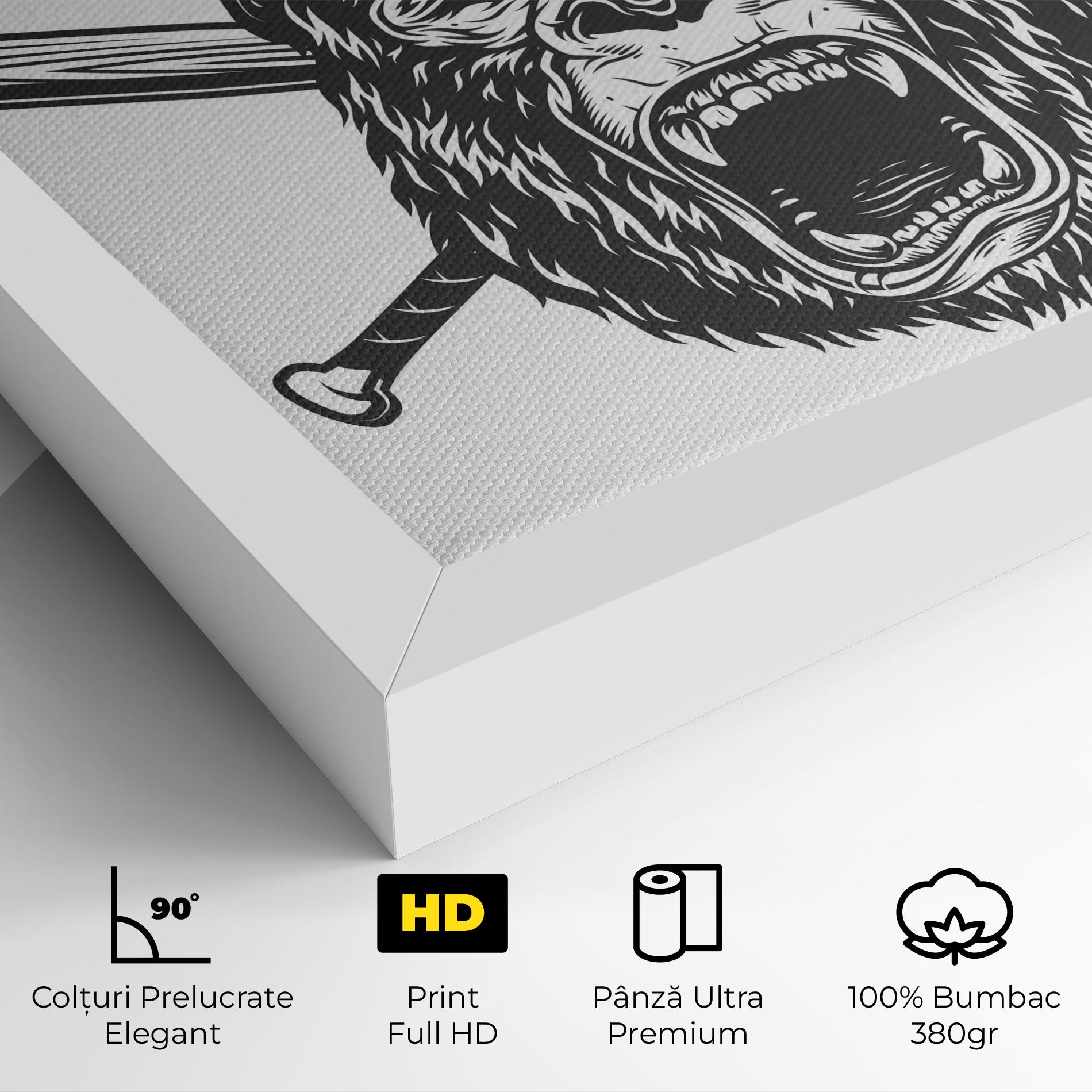 Tablou Canvas Baseball Gorilla mockup 4