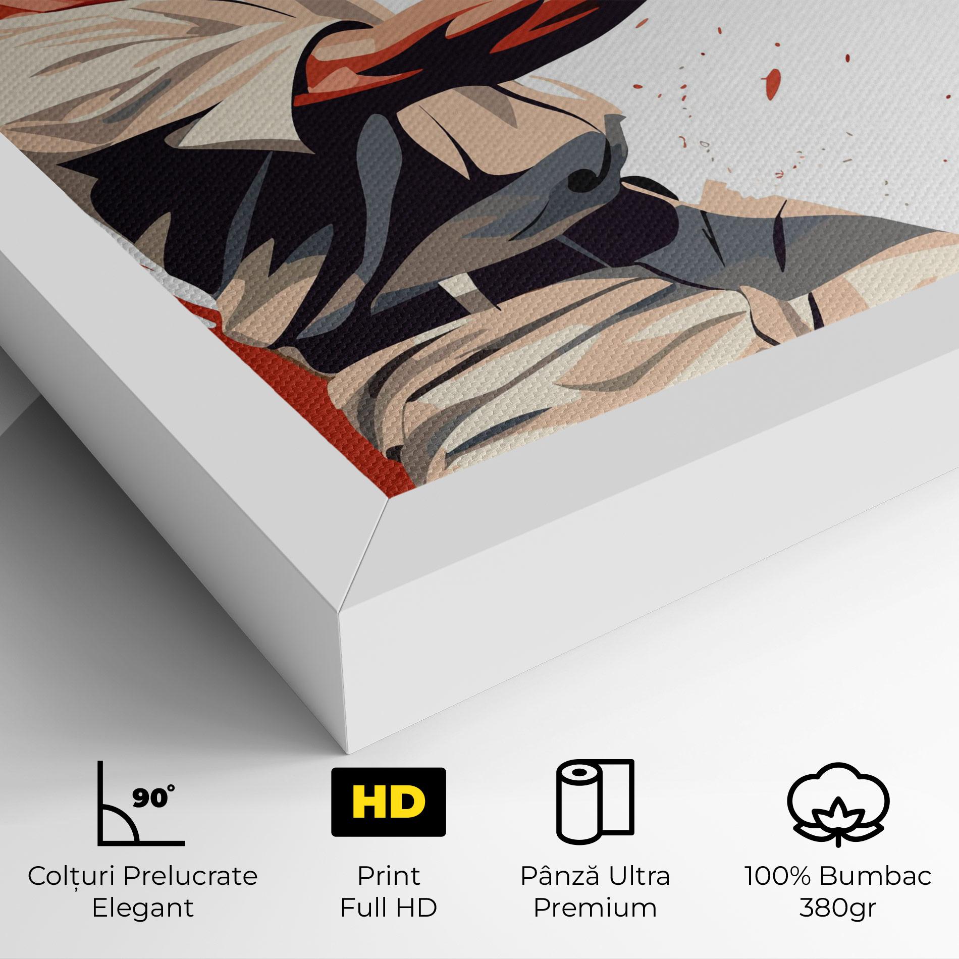 Tablou Canvas Baseball Red Art mockup 4