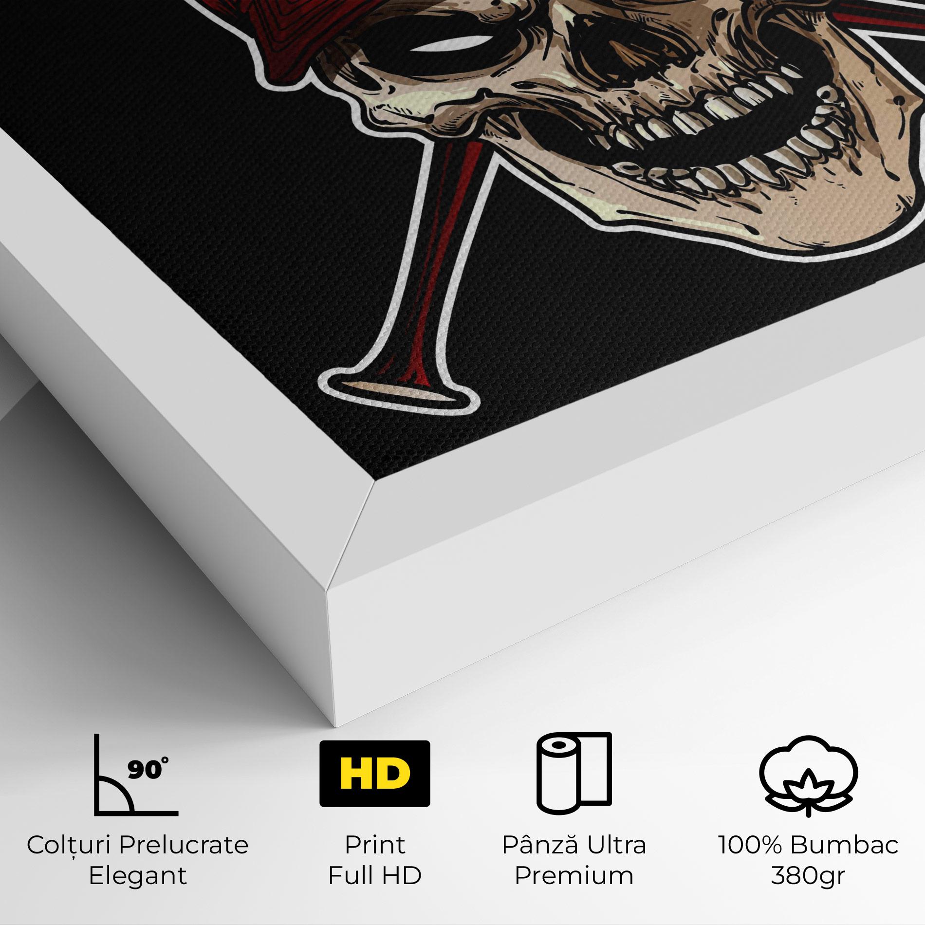 Tablou Canvas Baseball Skull mockup 4