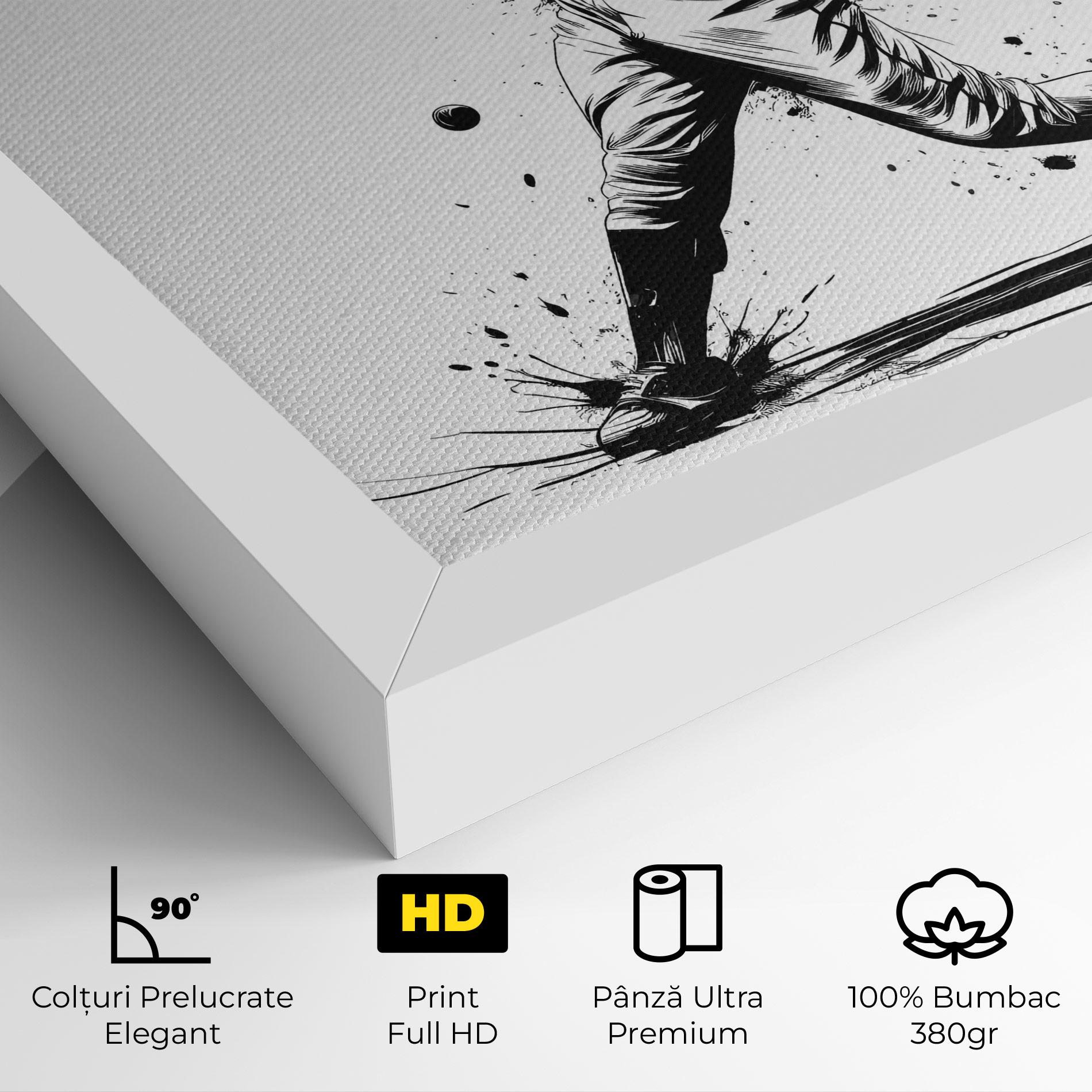 Tablou Canvas Baseball Splash mockup 4