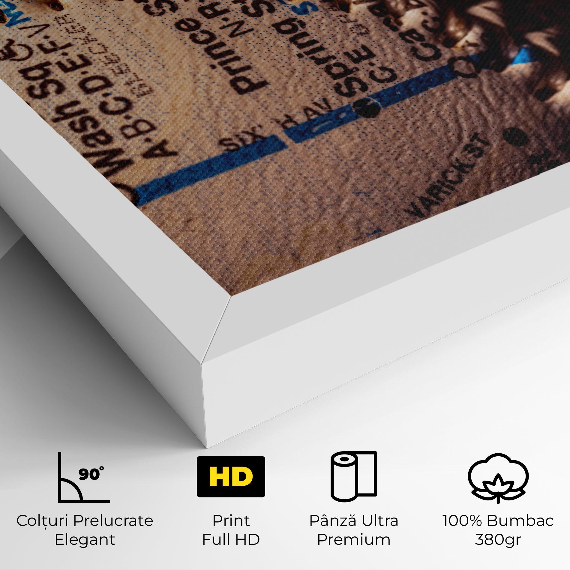 Tablou Canvas Blue Text Baseball Ball mockup 4