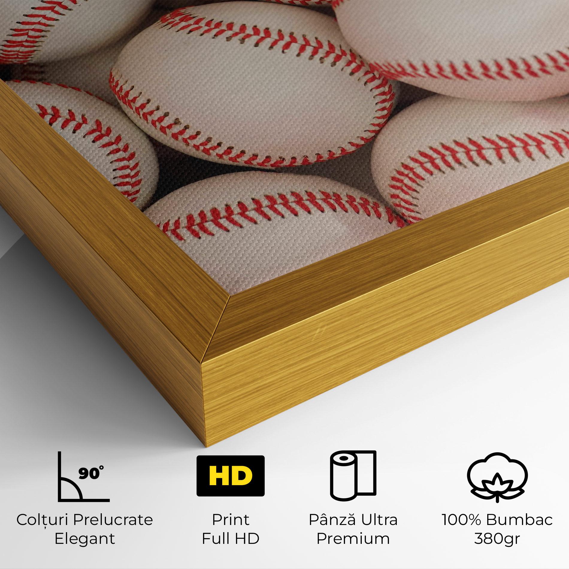 Tablou Canvas Baseball Balls Stack mockup 4
