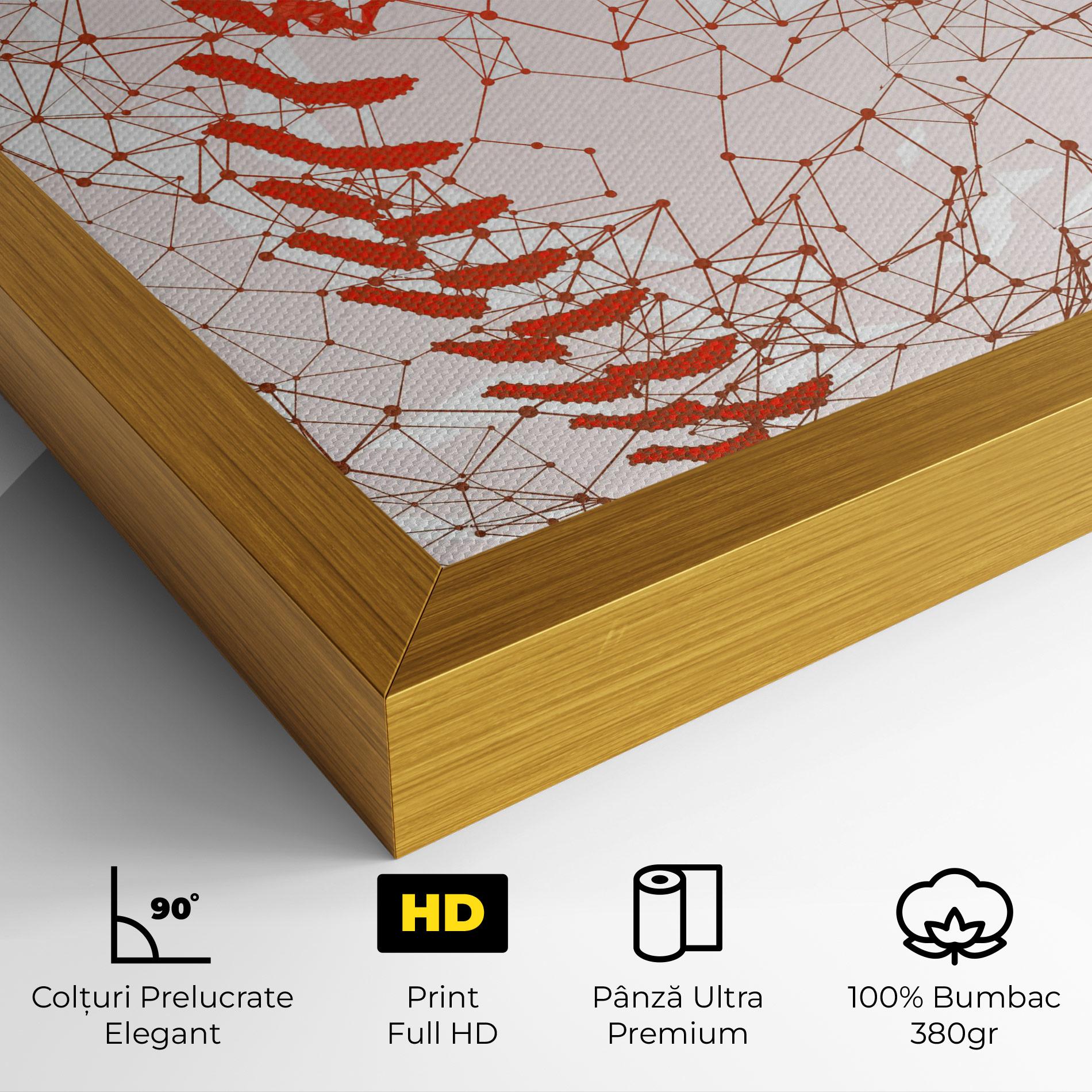 Tablou Canvas Baseball Line Art mockup 4
