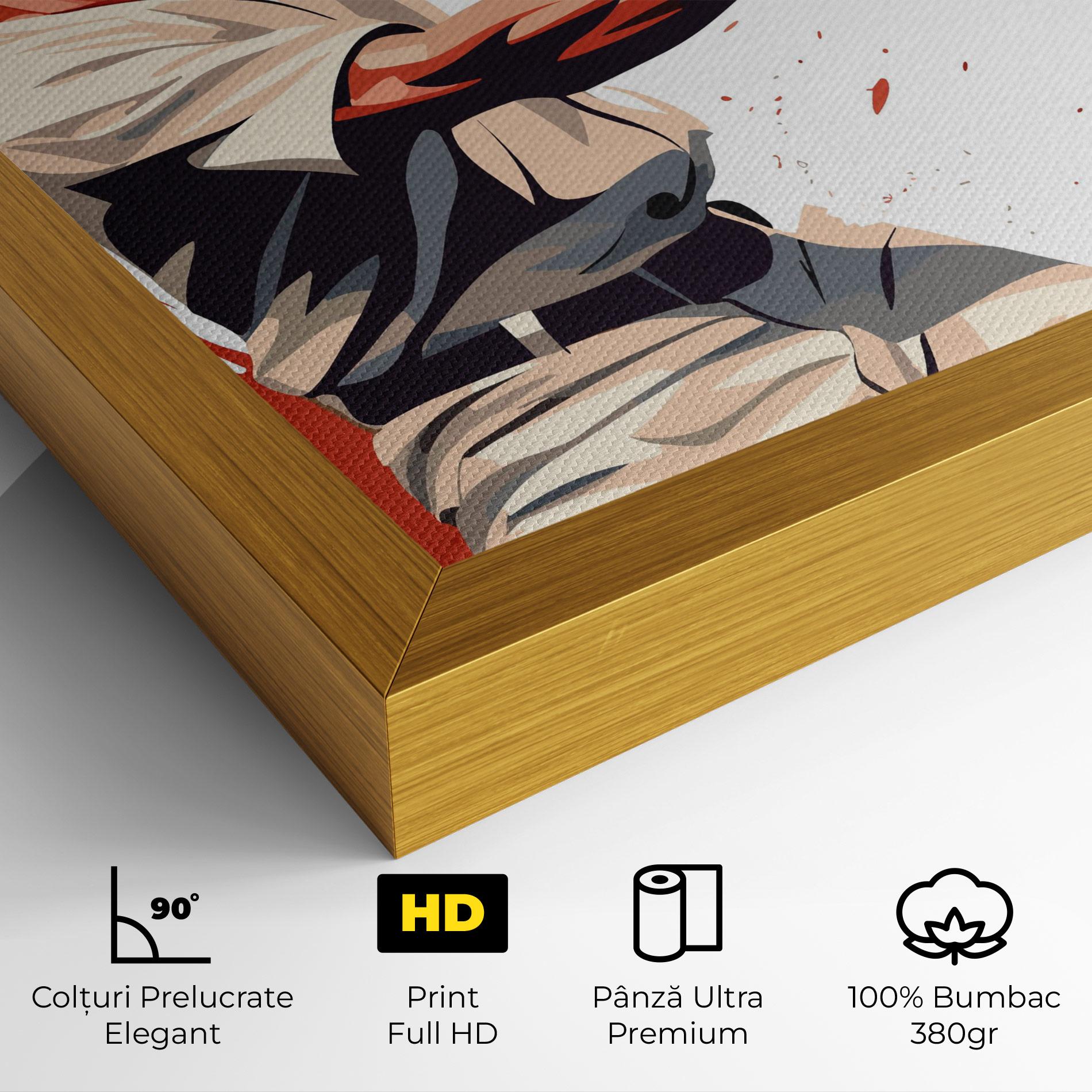 Tablou Canvas Baseball Red Art mockup 4