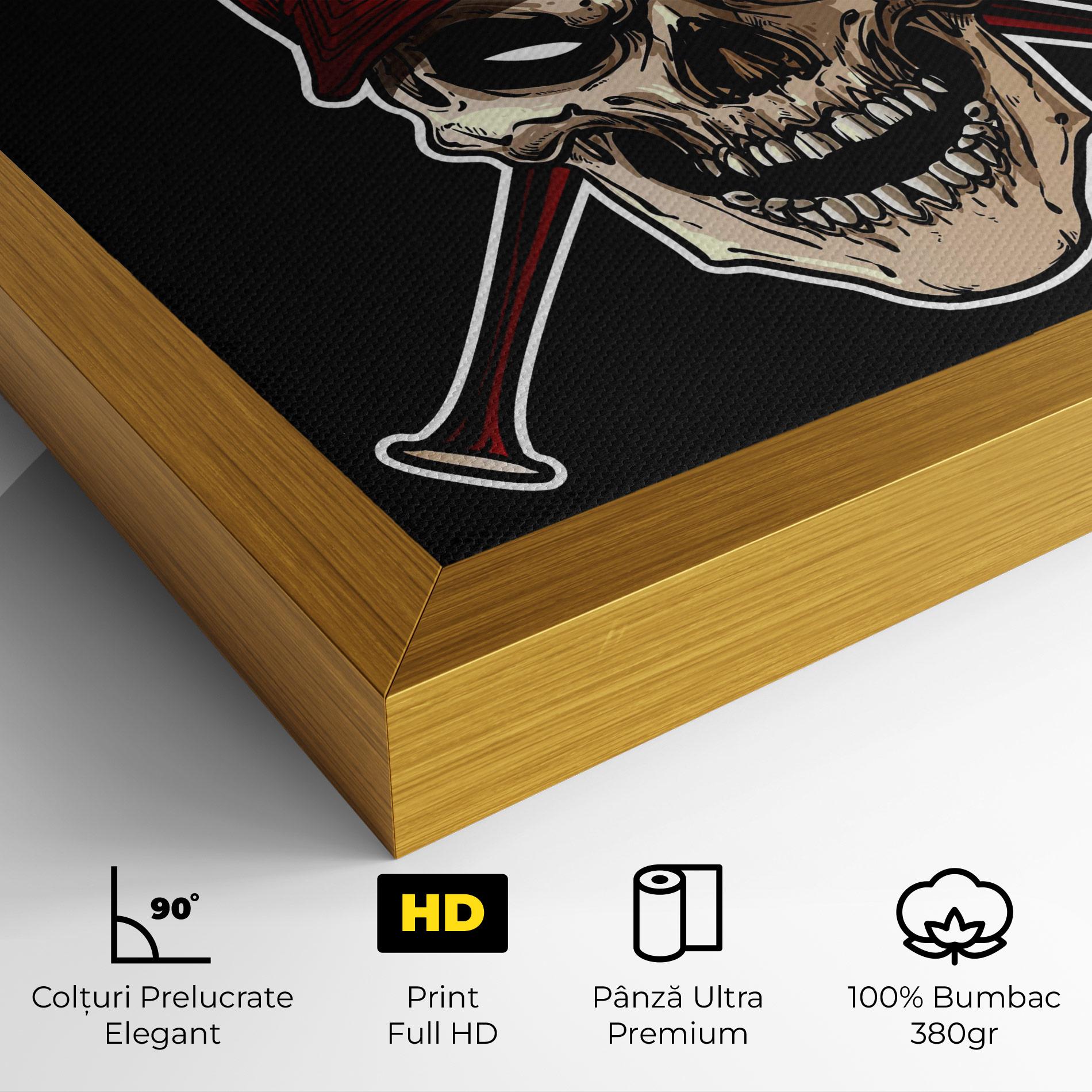 Tablou Canvas Baseball Skull mockup 4