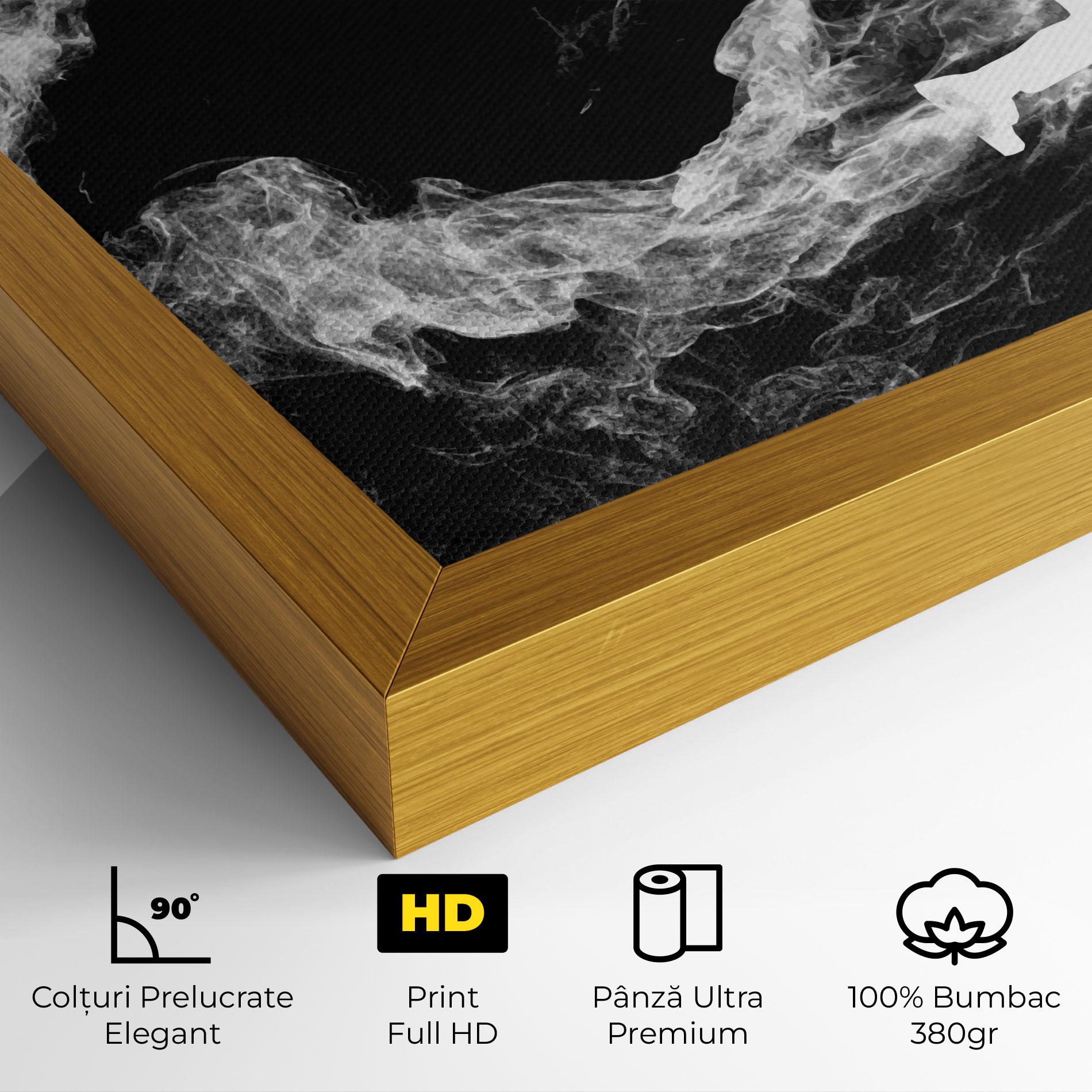 Tablou Canvas Baseball Smoke mockup 4