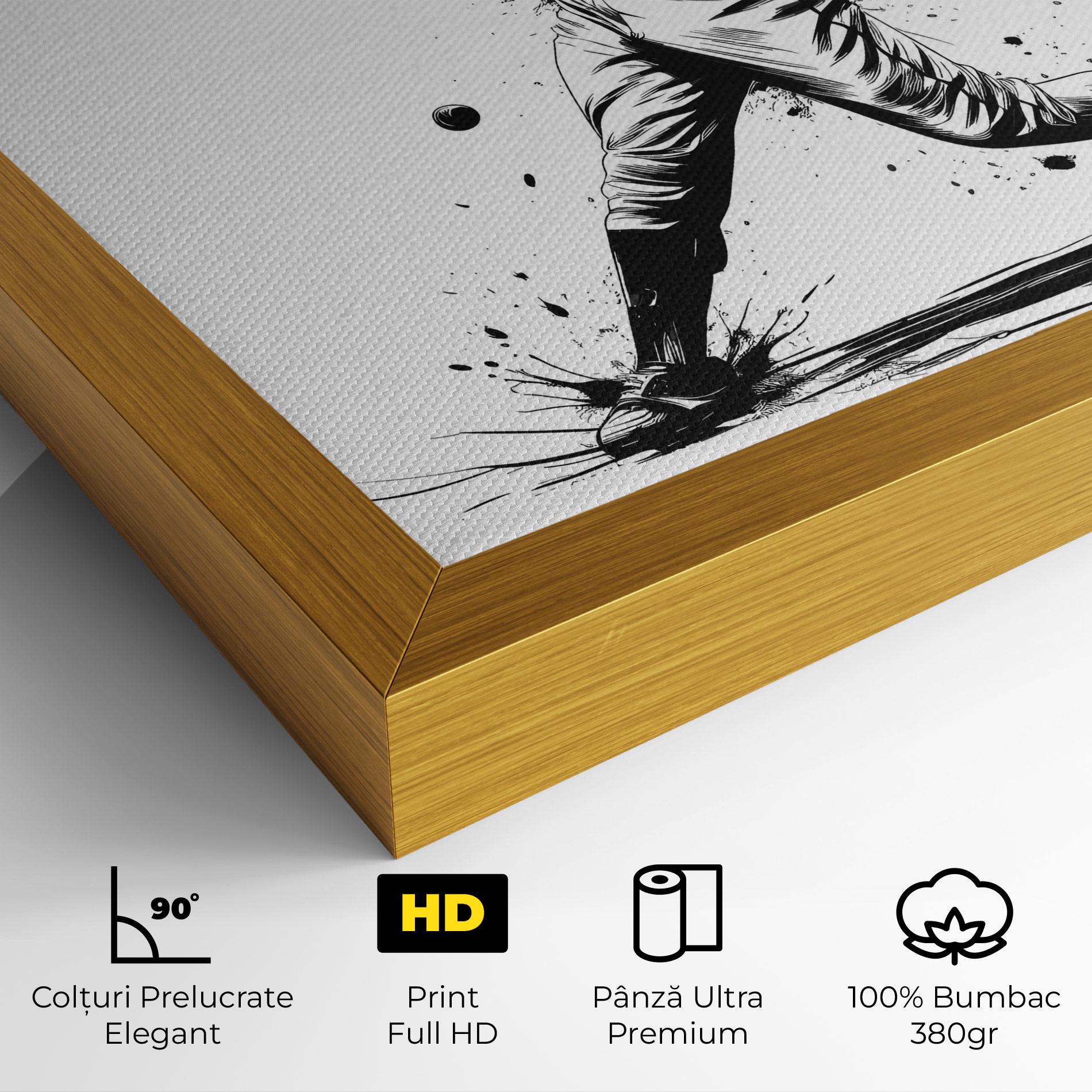 Tablou Canvas Baseball Splash mockup 4