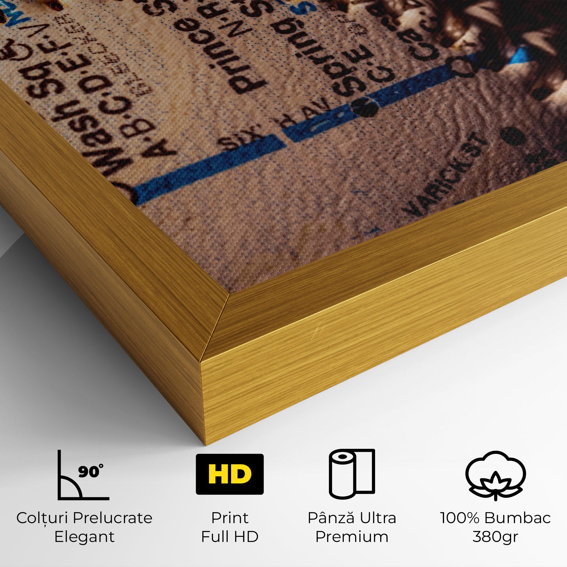 Tablou Canvas Blue Text Baseball Ball mockup 4