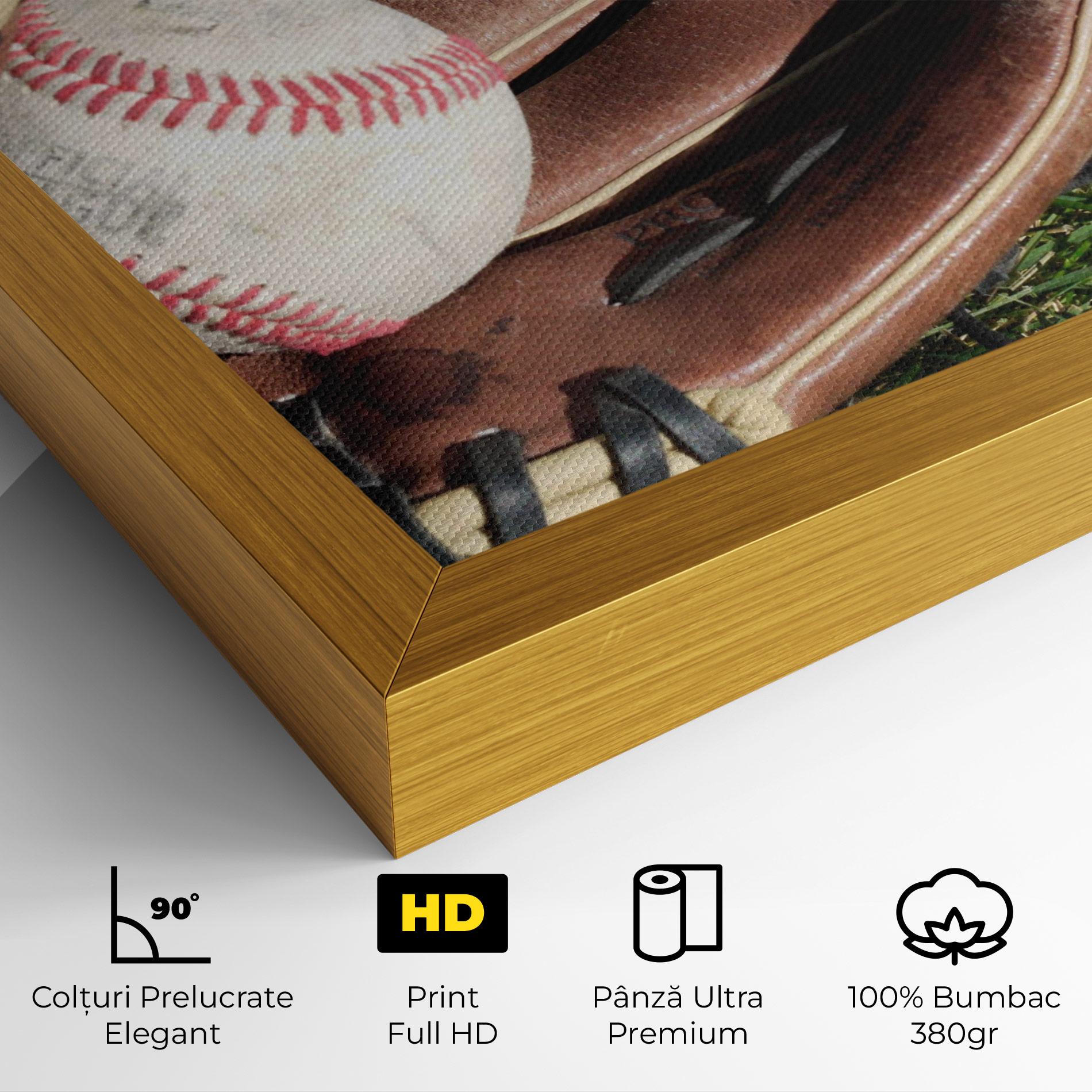 Tablou Canvas Brown Baseball Glove mockup 4