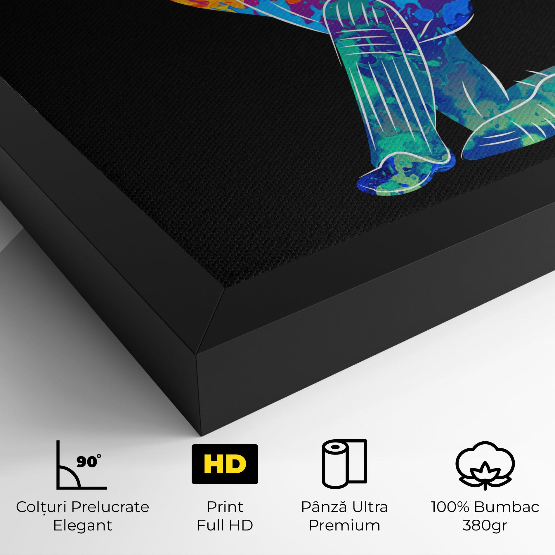 Tablou Canvas Baseball Color Art mockup 4