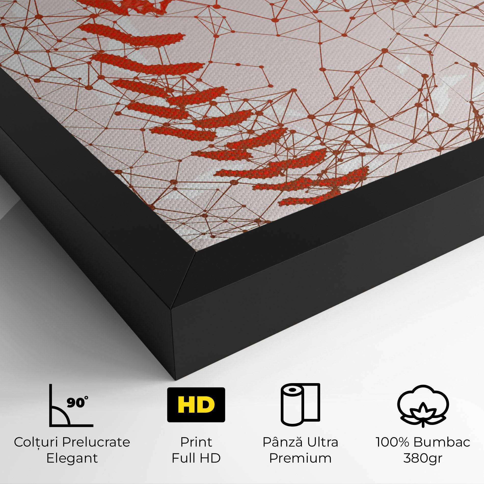 Tablou Canvas Baseball Line Art mockup 4