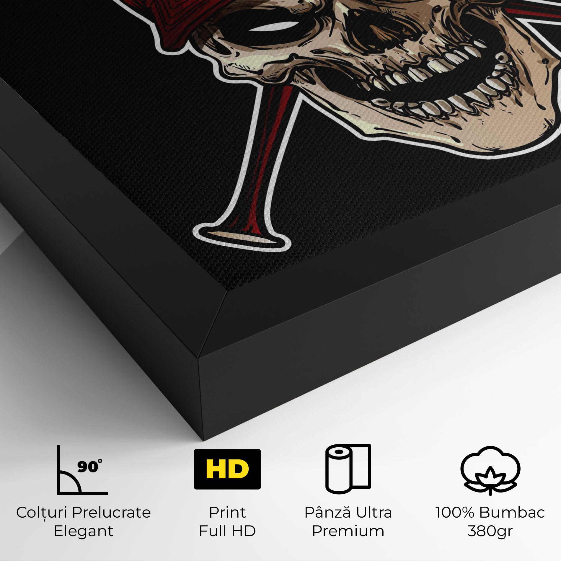 Tablou Canvas Baseball Skull mockup 4