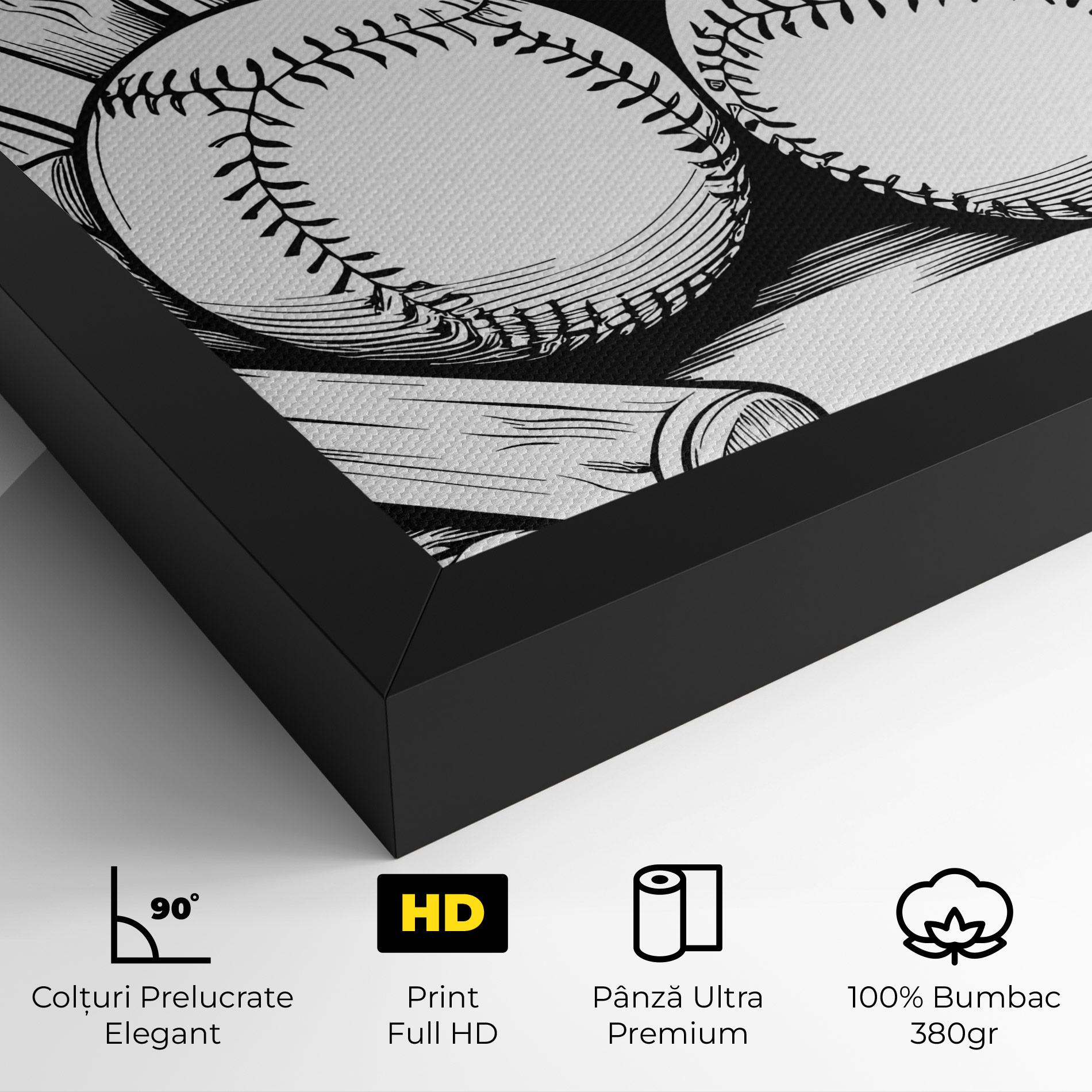 Tablou Canvas Big Baseball Ball mockup 4