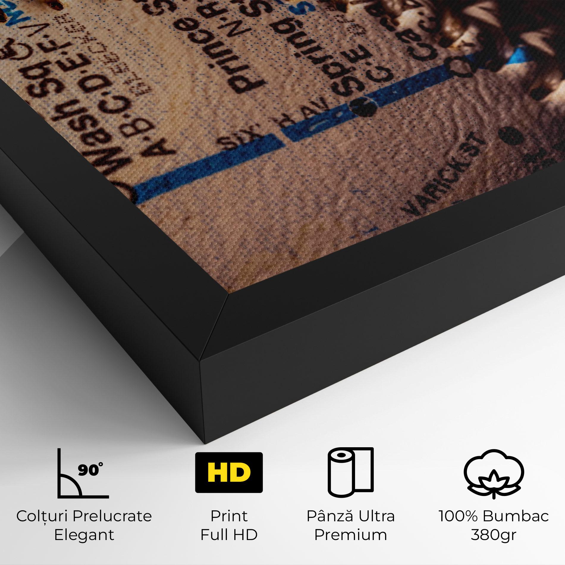 Tablou Canvas Blue Text Baseball Ball mockup 4