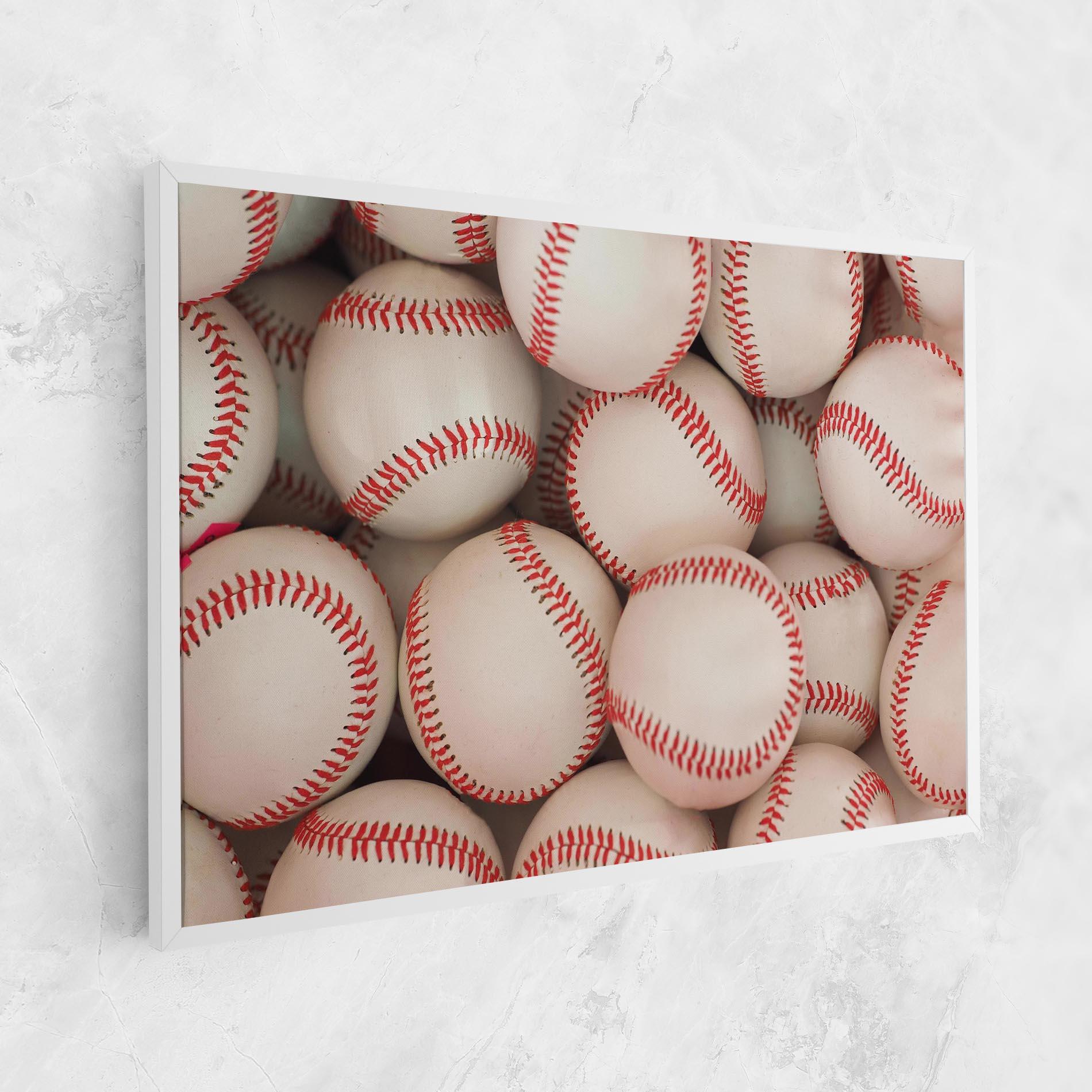 Tablou Canvas Baseball Balls Stack mockup 1