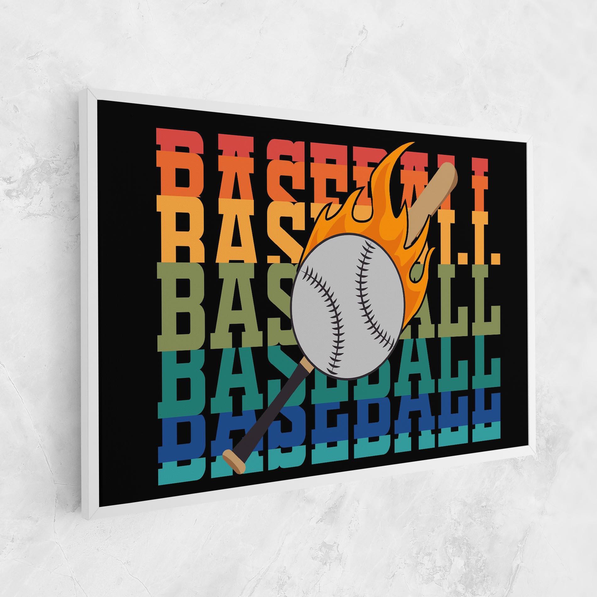 Tablou Canvas Baseball Color mockup 1