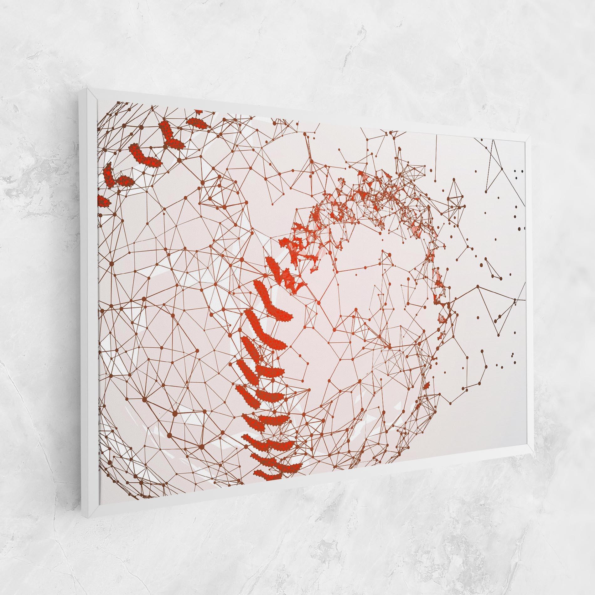 Tablou Canvas Baseball Line Art mockup 1