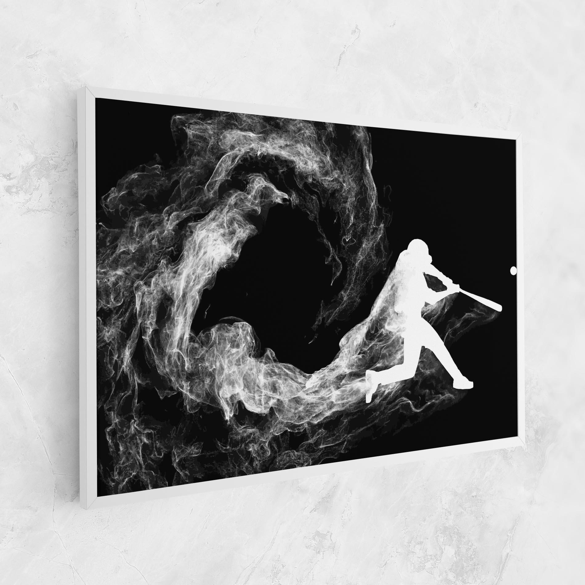 Tablou Canvas Baseball Smoke mockup 1