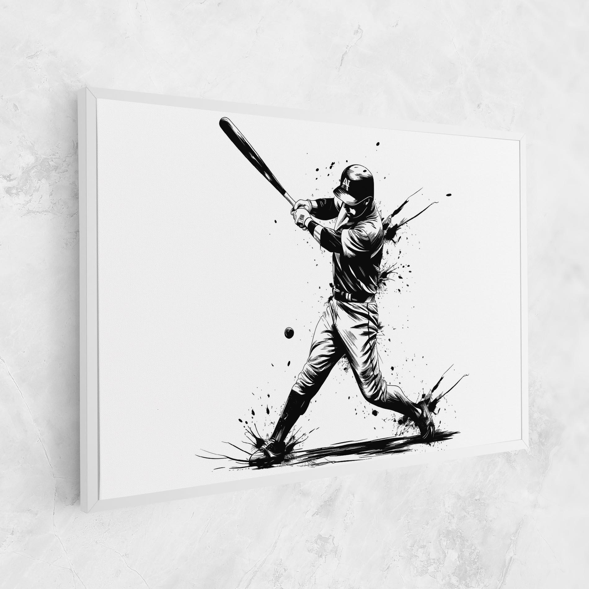 Tablou Canvas Baseball Splash mockup 1