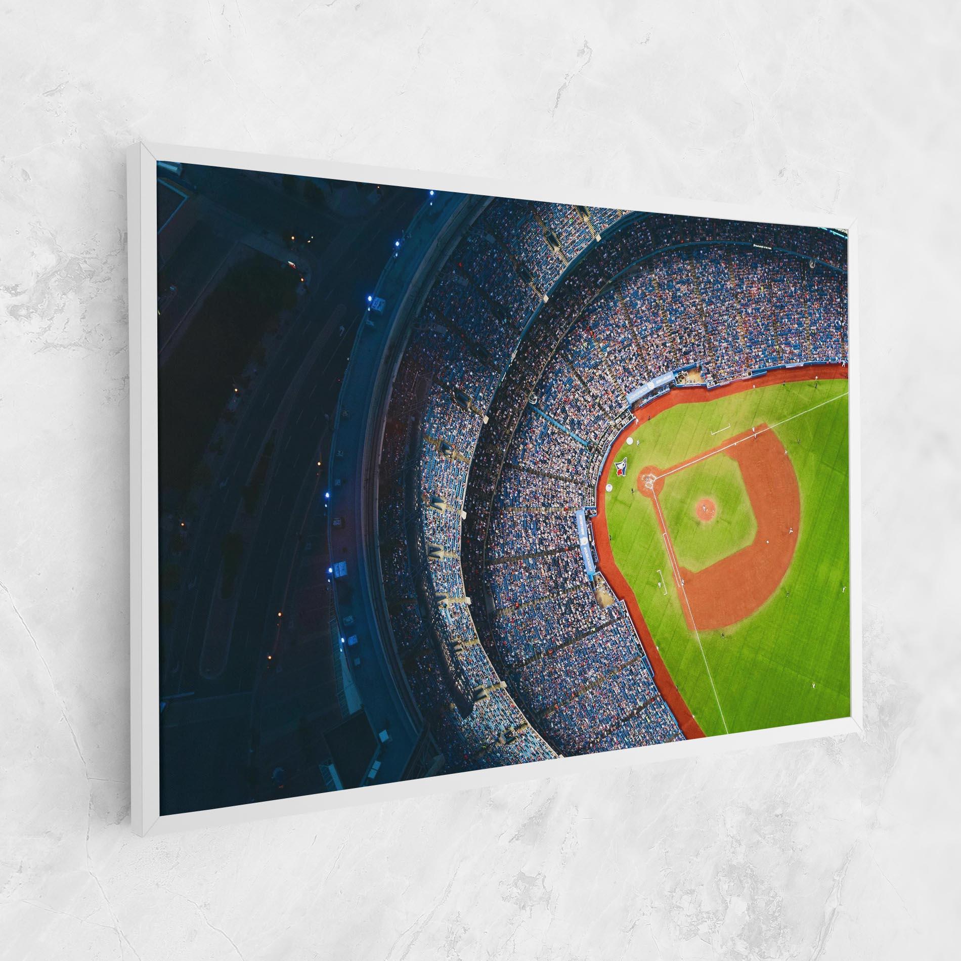 Tablou Canvas Green Baseball Field mockup 1