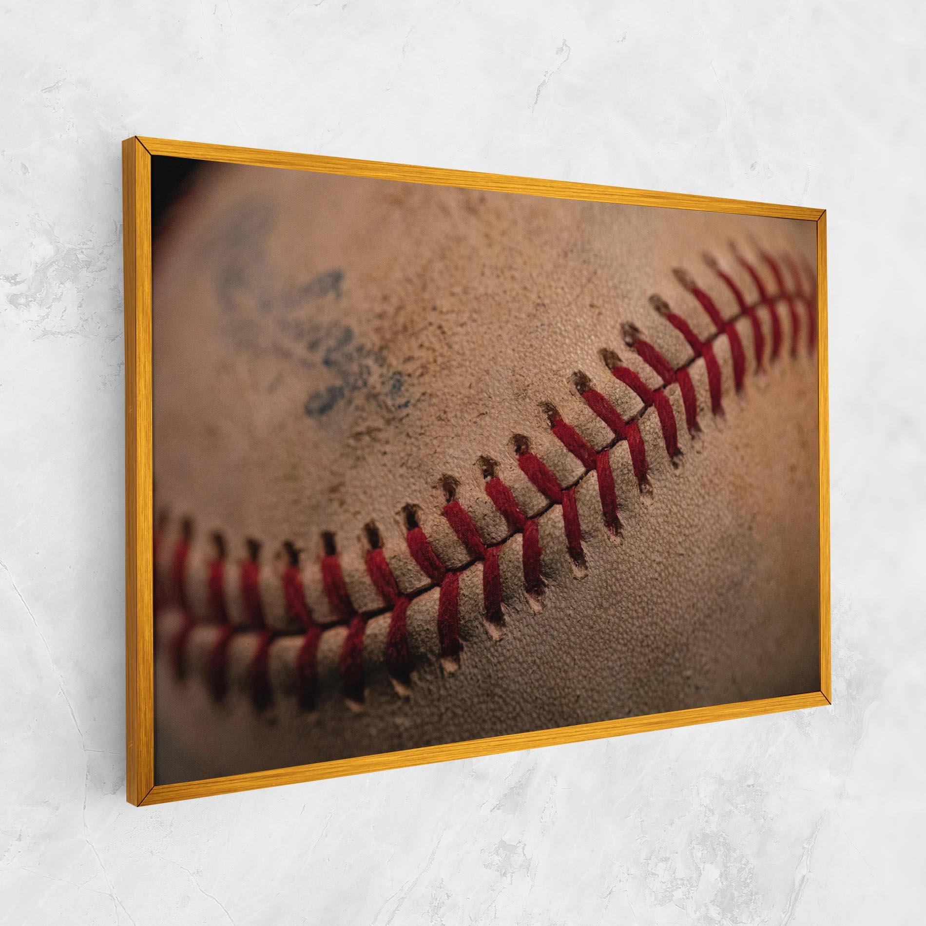 Tablou Canvas Baseball Ball Close Up mockup 1