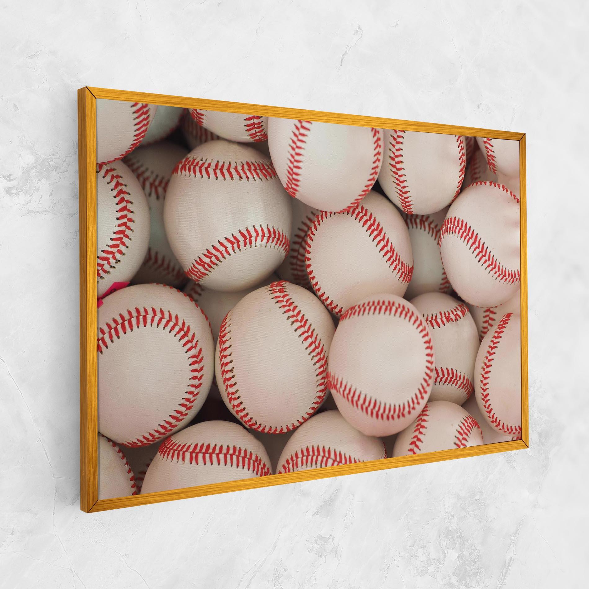 Tablou Canvas Baseball Balls Stack mockup 1