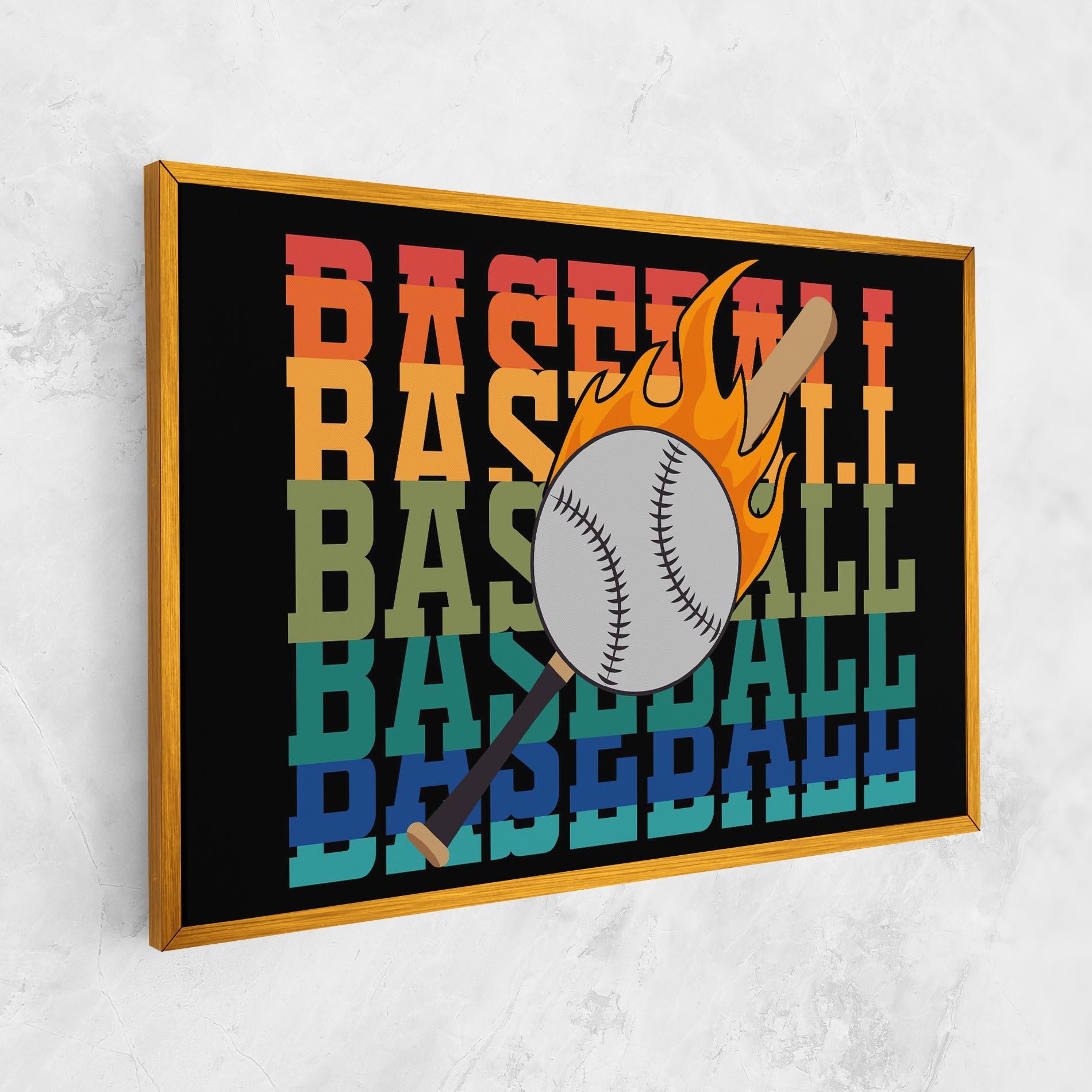 Tablou Canvas Baseball Color mockup 1