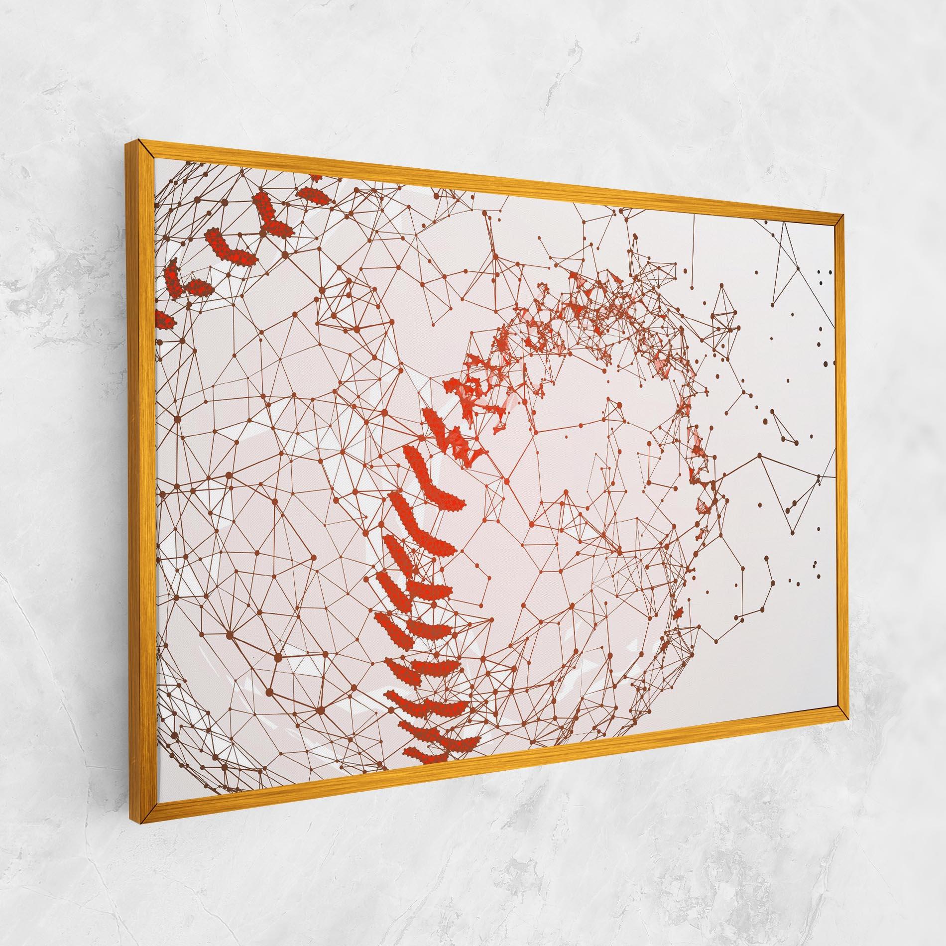 Tablou Canvas Baseball Line Art mockup 1