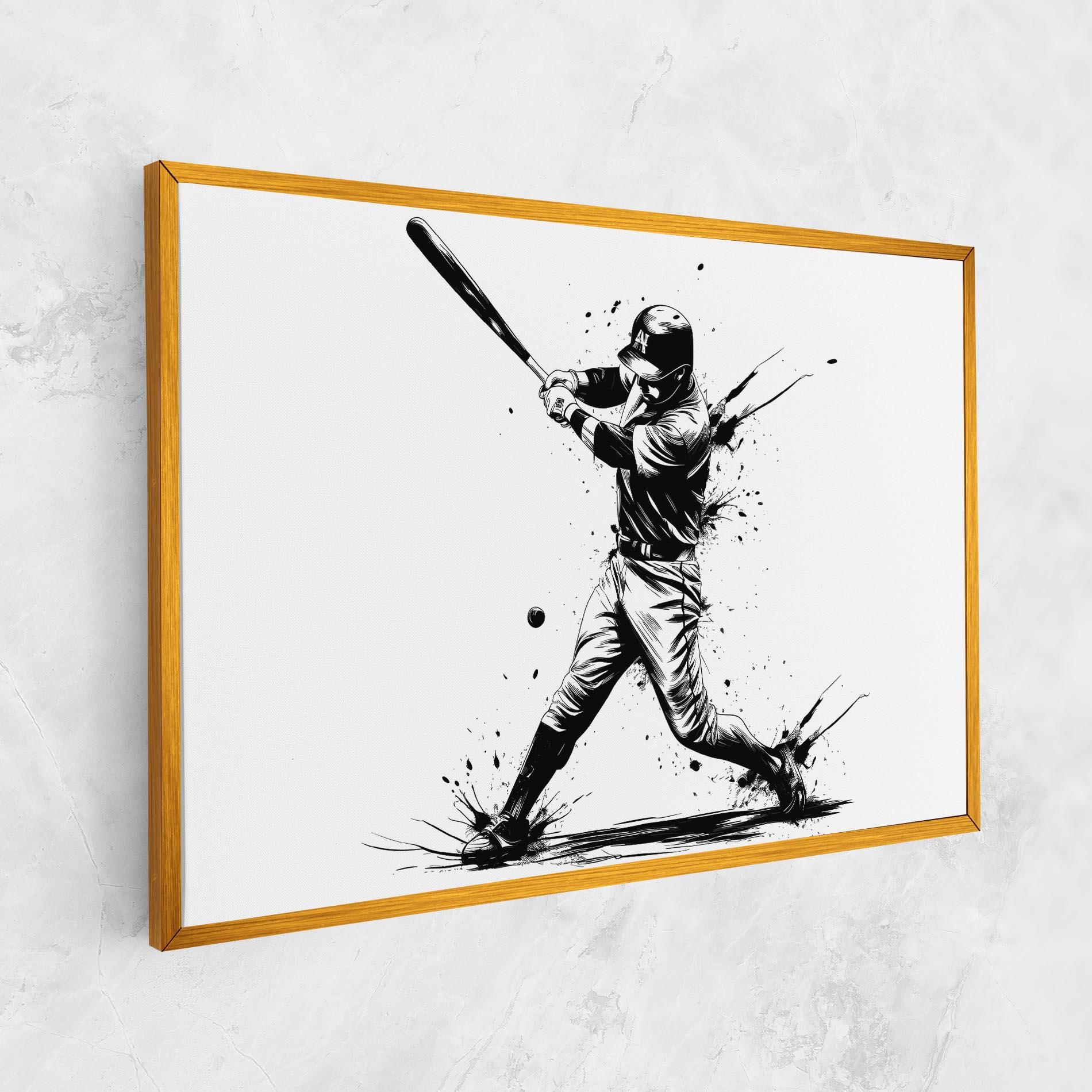 Tablou Canvas Baseball Splash mockup 1