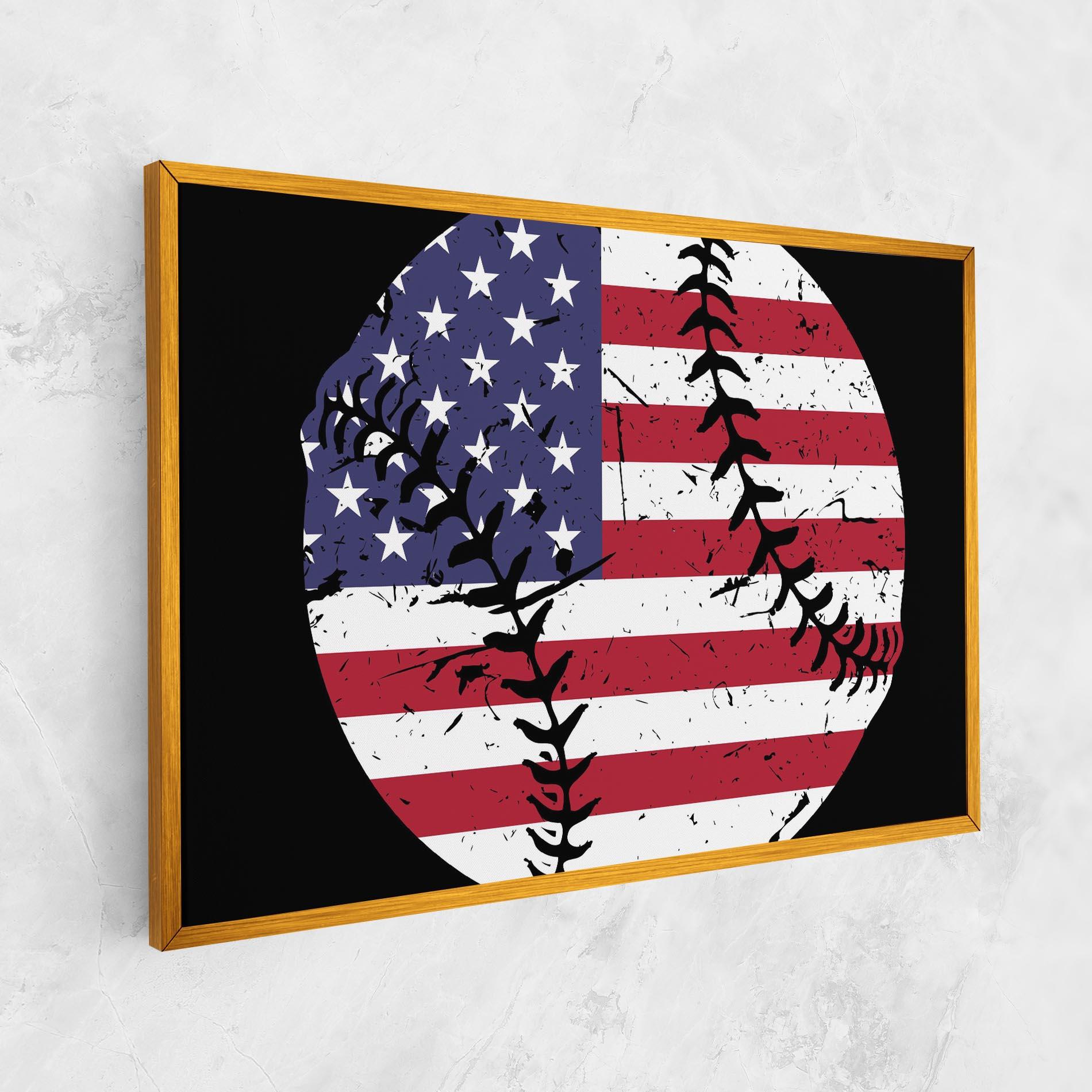 Tablou Canvas Baseball Usa mockup 1