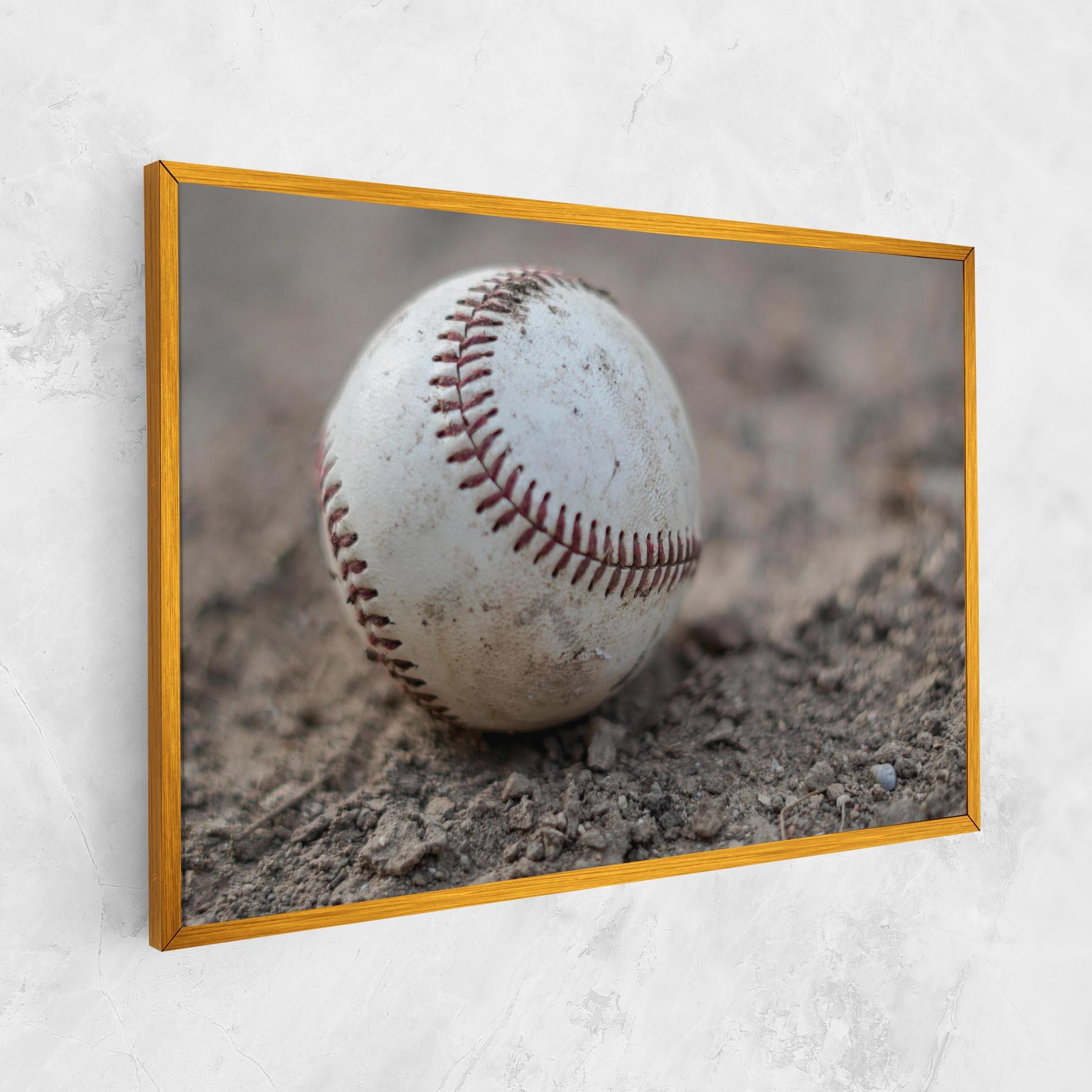Tablou Canvas Dusty Baseball Ball mockup 1